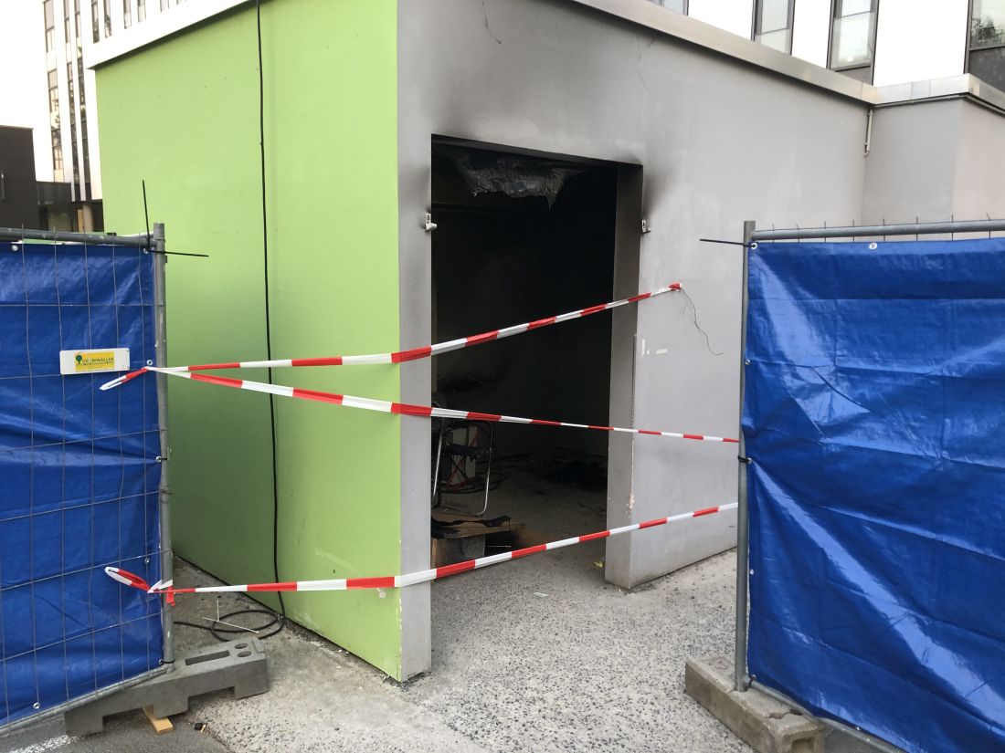 Krankenhaus Gelnhausen: Corona-Schleuse ausgebrannt
