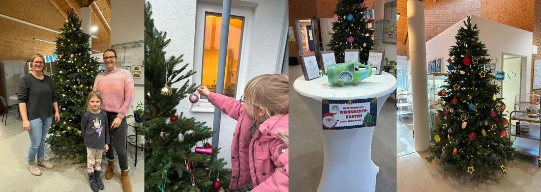 Förderverein der Kita Nelly Sachs spendet zwei Weihnachtsbäume