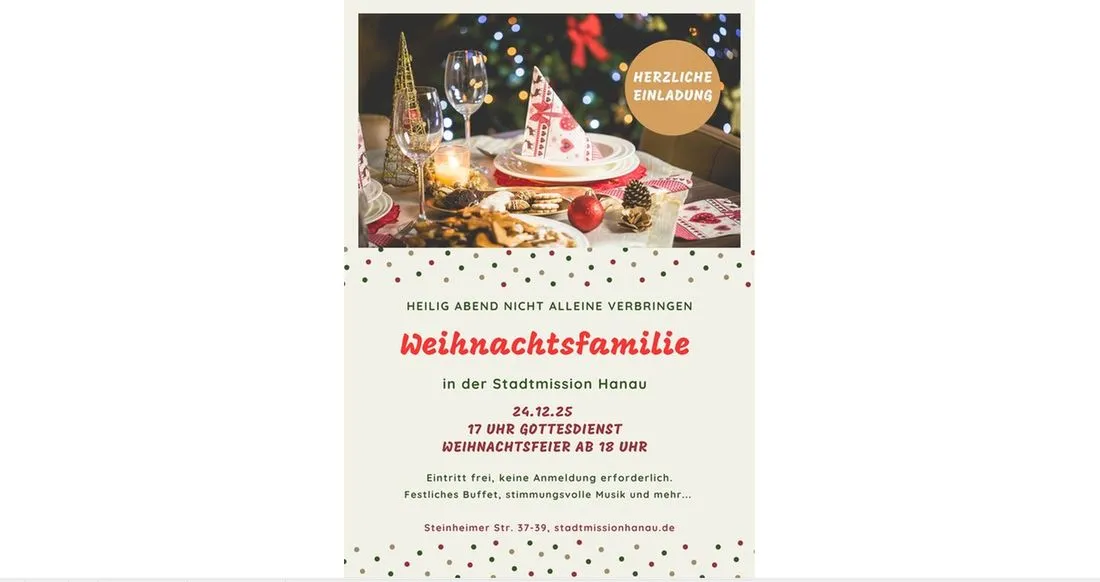 Gegen die Einsamkeit an Heiligabend: Weihnachtsfamilie in der Stadtmission Hanau