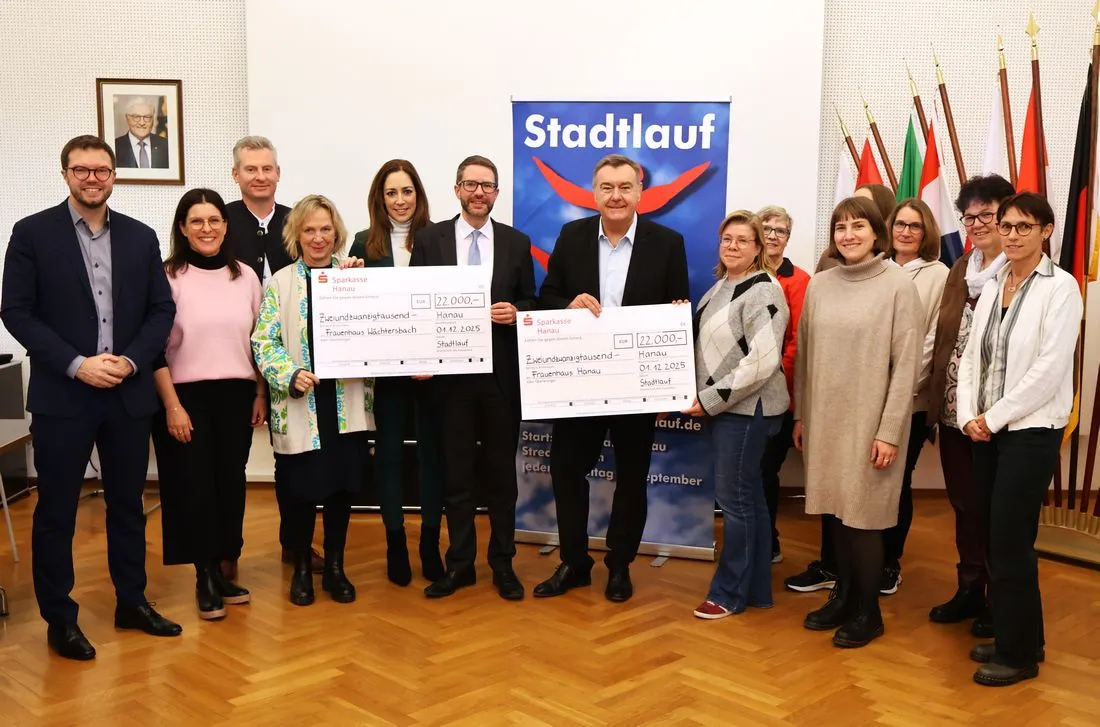 Hanauer Stadtlauf: 44.000 Euro für Frauenhäuser in Wächtersbach und Hanau