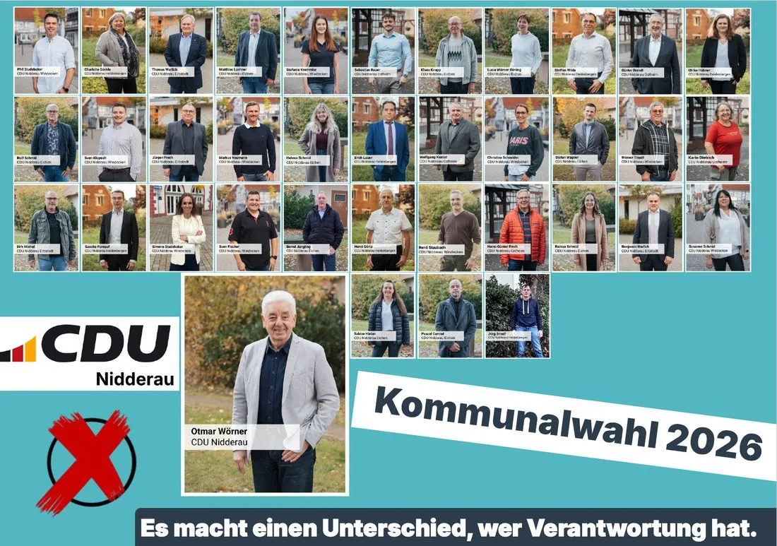 CDU Nidderau: Team für die Kommunalwahl steht