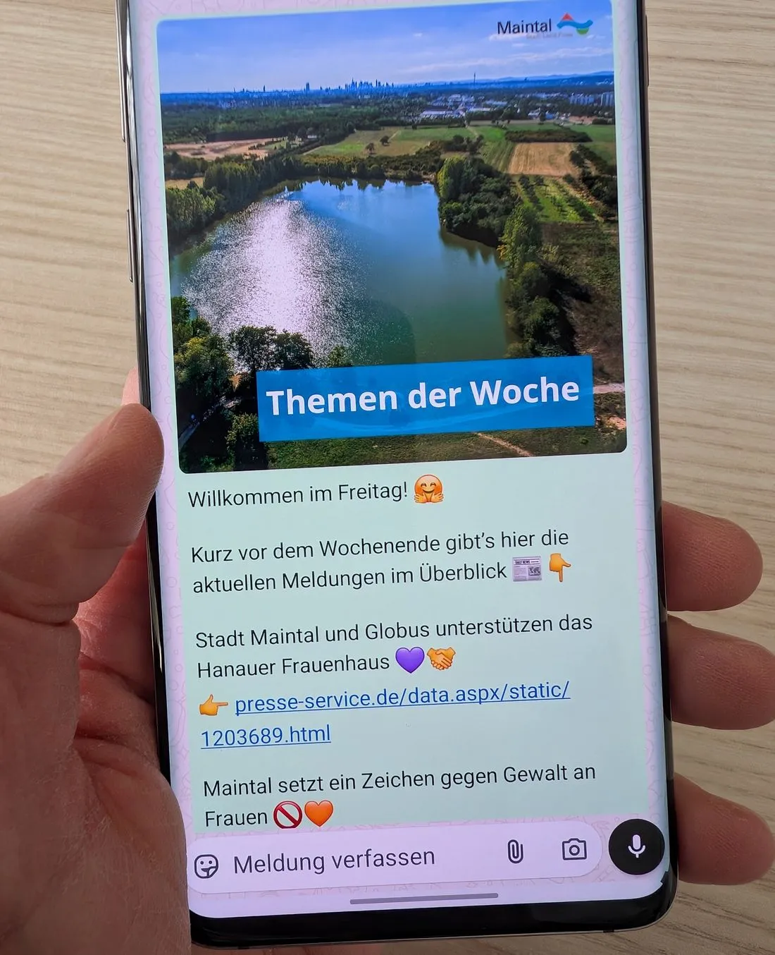 Maintal informiert über WhatsApp