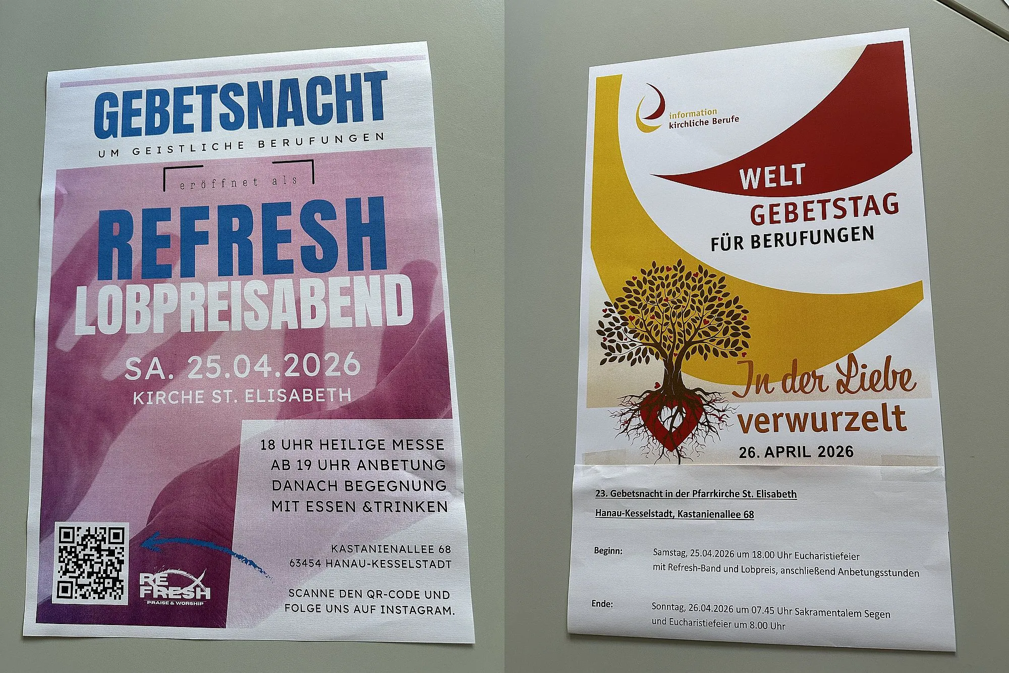 23. Gebetsnacht um Geistliche Berufe: „In der Liebe verwurzelt!“