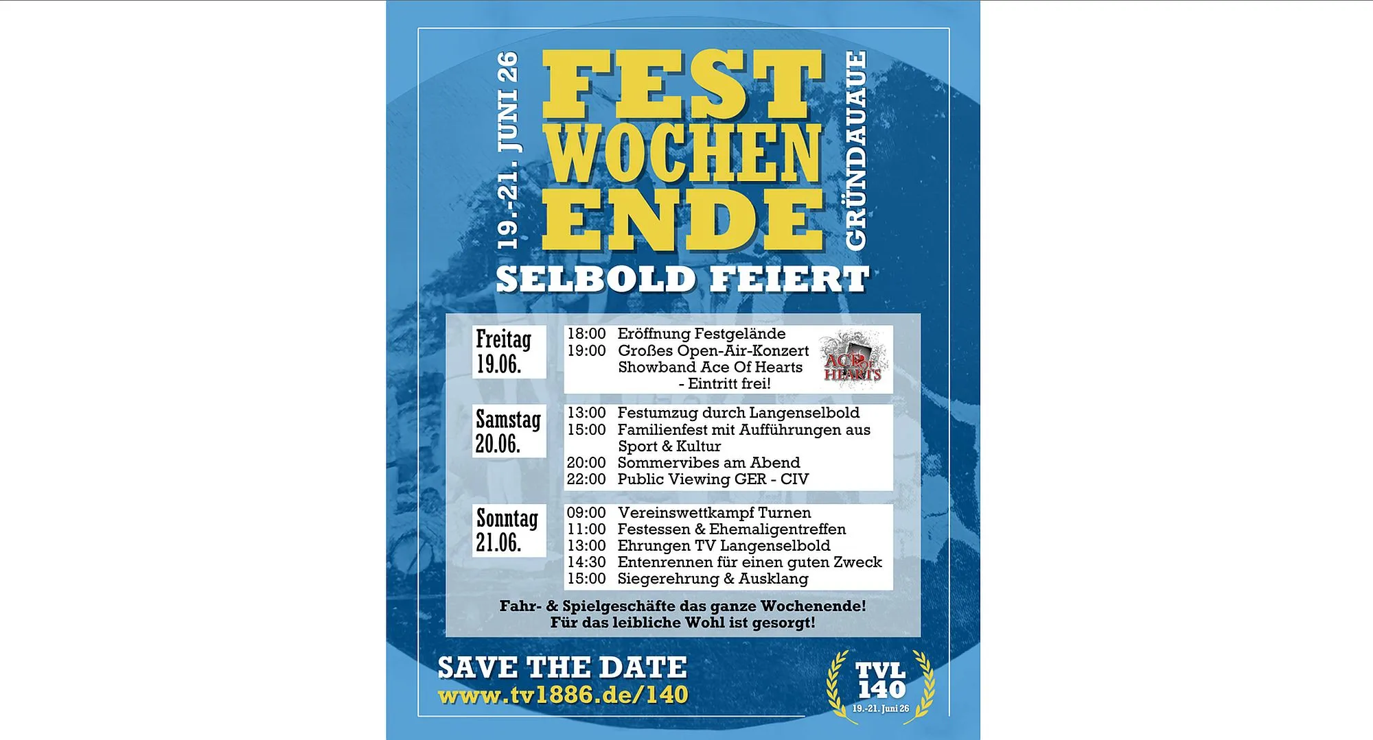 Von Konzert bis Entenrennen: Drei Tage Festwochenende beim TV Langenselbold