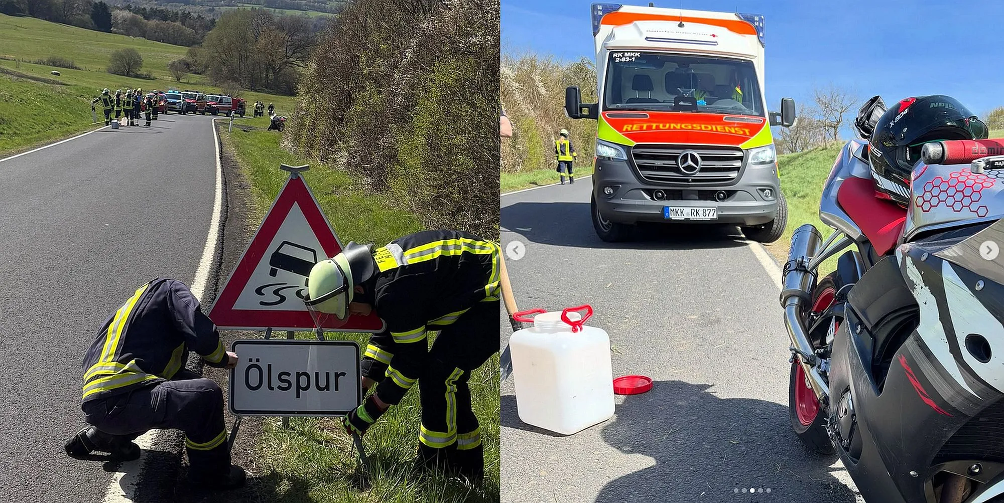 Brachttal: Motorradfahrerin bei Unfall verletzt
