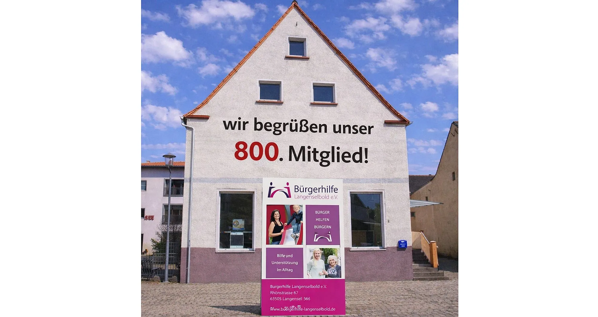 Bürgerhilfe begrüßt das 800. Mitglied