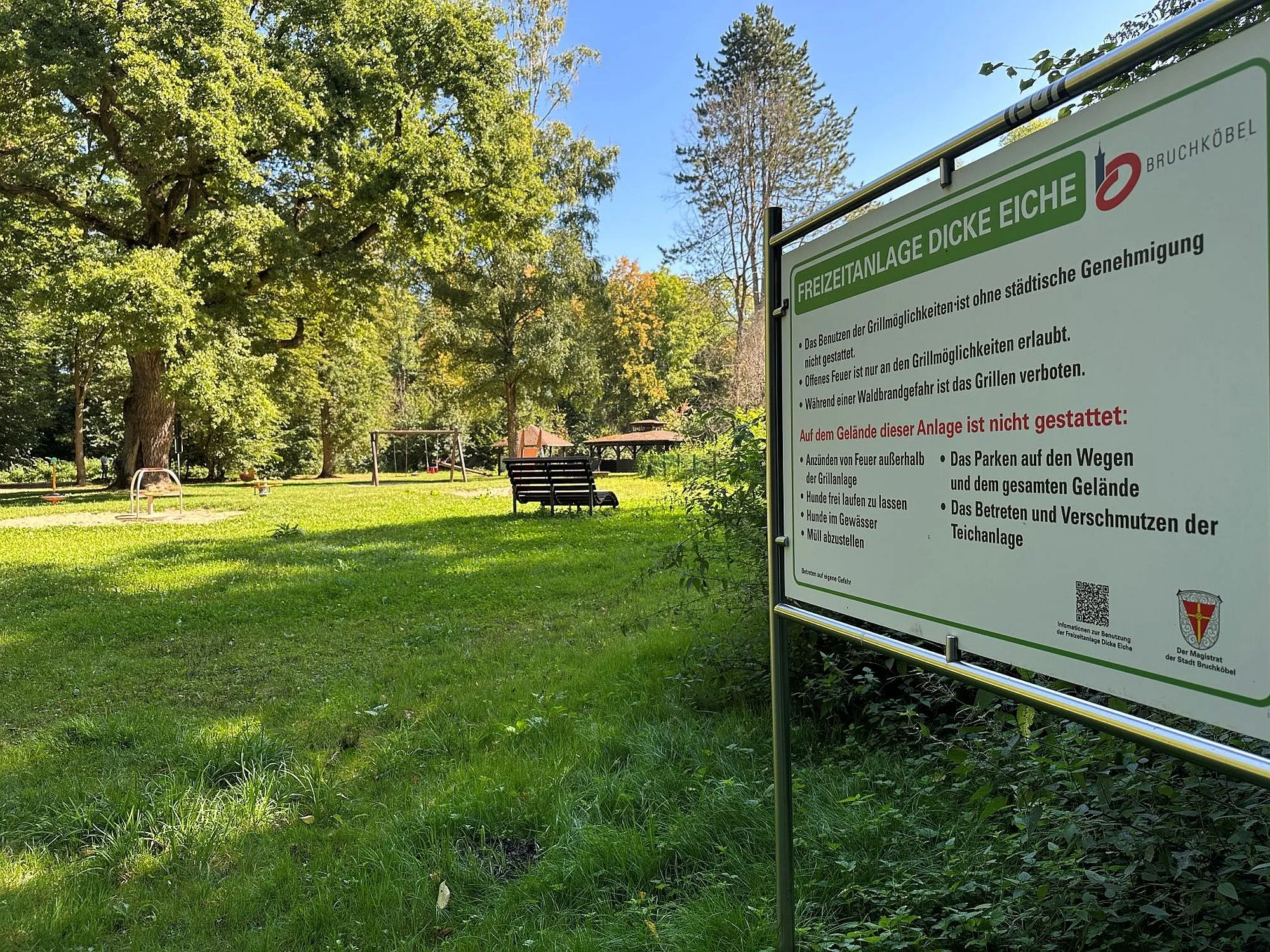 Grillsaison an der Grillanlage Dicke Eiche startet