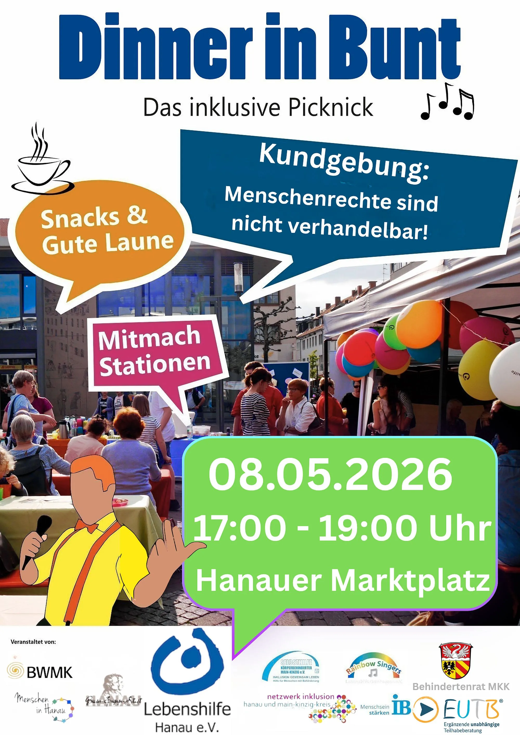 „Dinner in bunt“: Europaweiter Protest für Gleichstellung