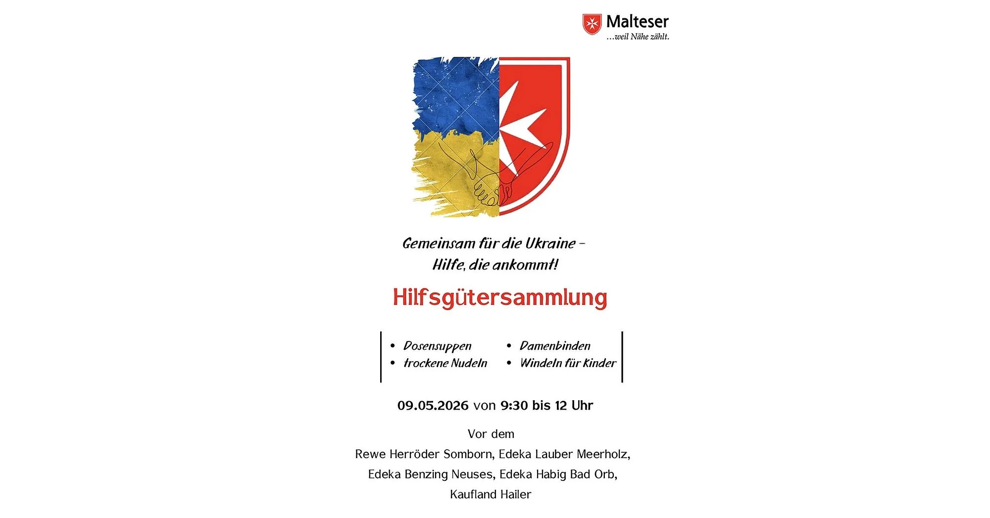 Hilfsgütersammlung für Rumänien