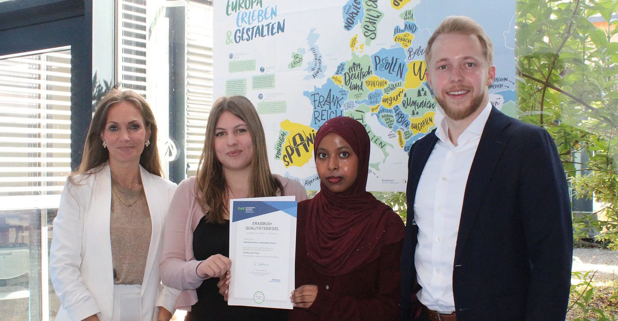 Qualitätssiegel „Erasmus+“ für Käthe-Kollwitz-Schule