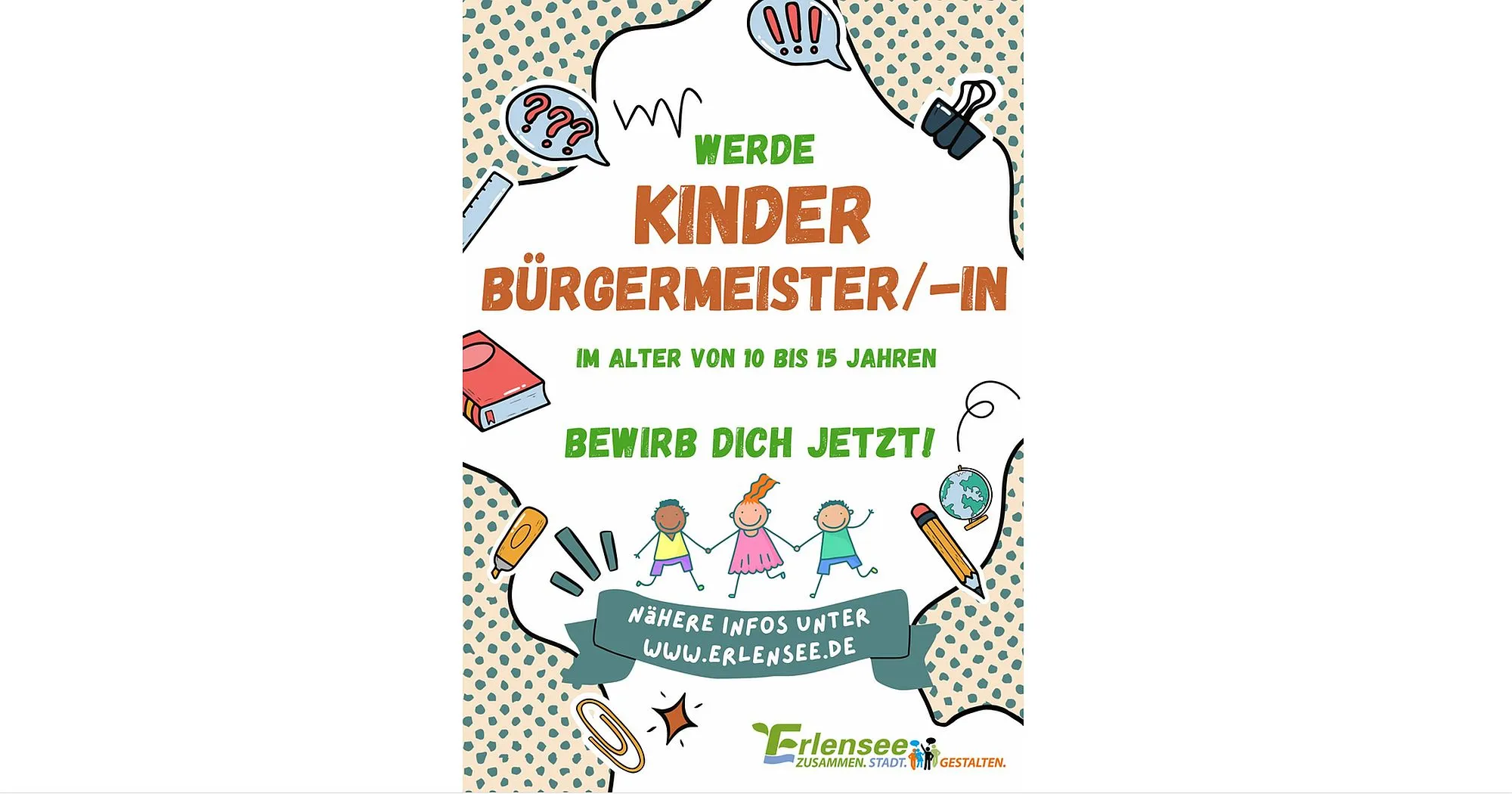 Erlensee sucht neue(n) Kinderbürgermeister/in