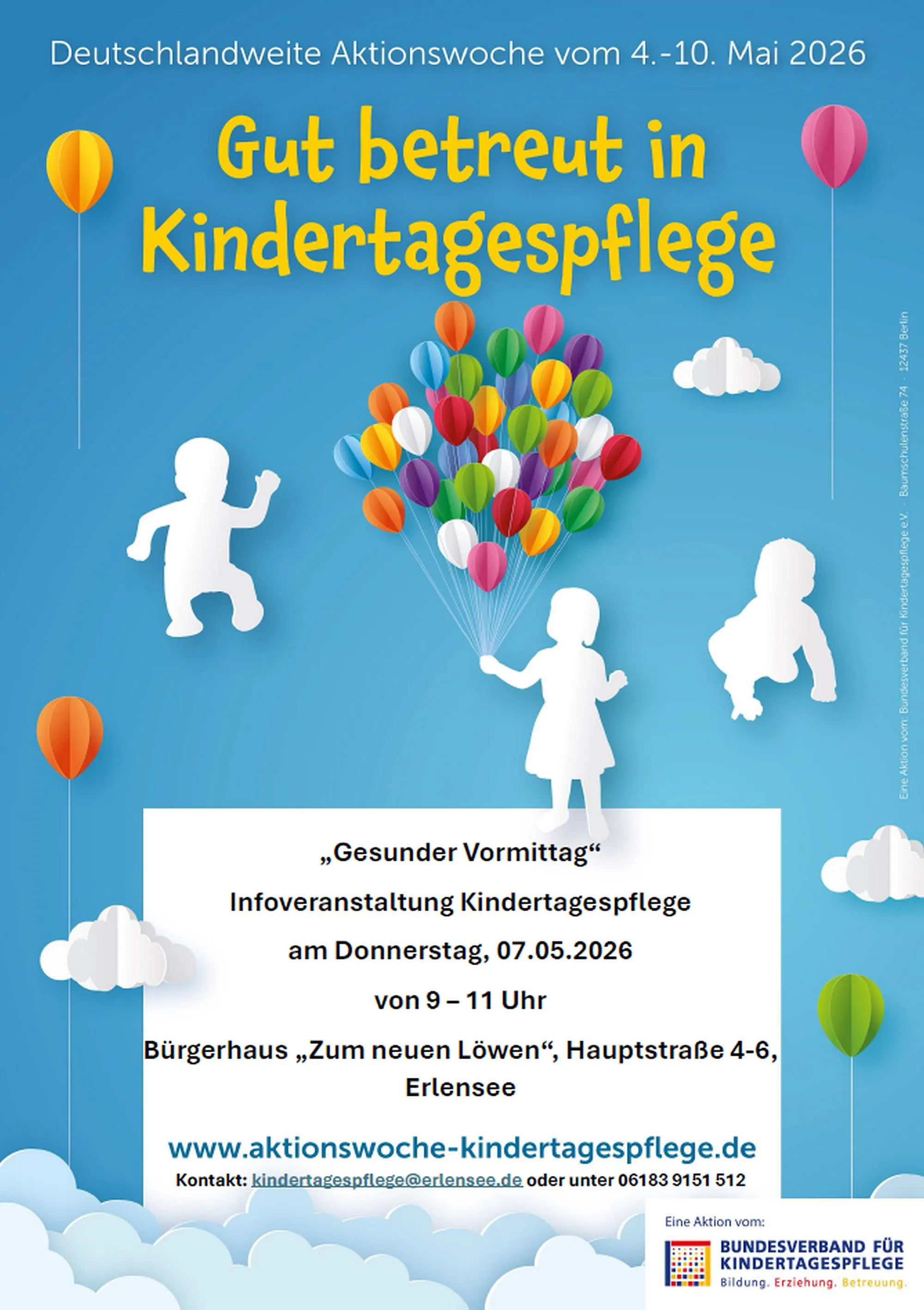 Gesunder Vormittag im Rahmen der Aktionswoche Kindertagespflege