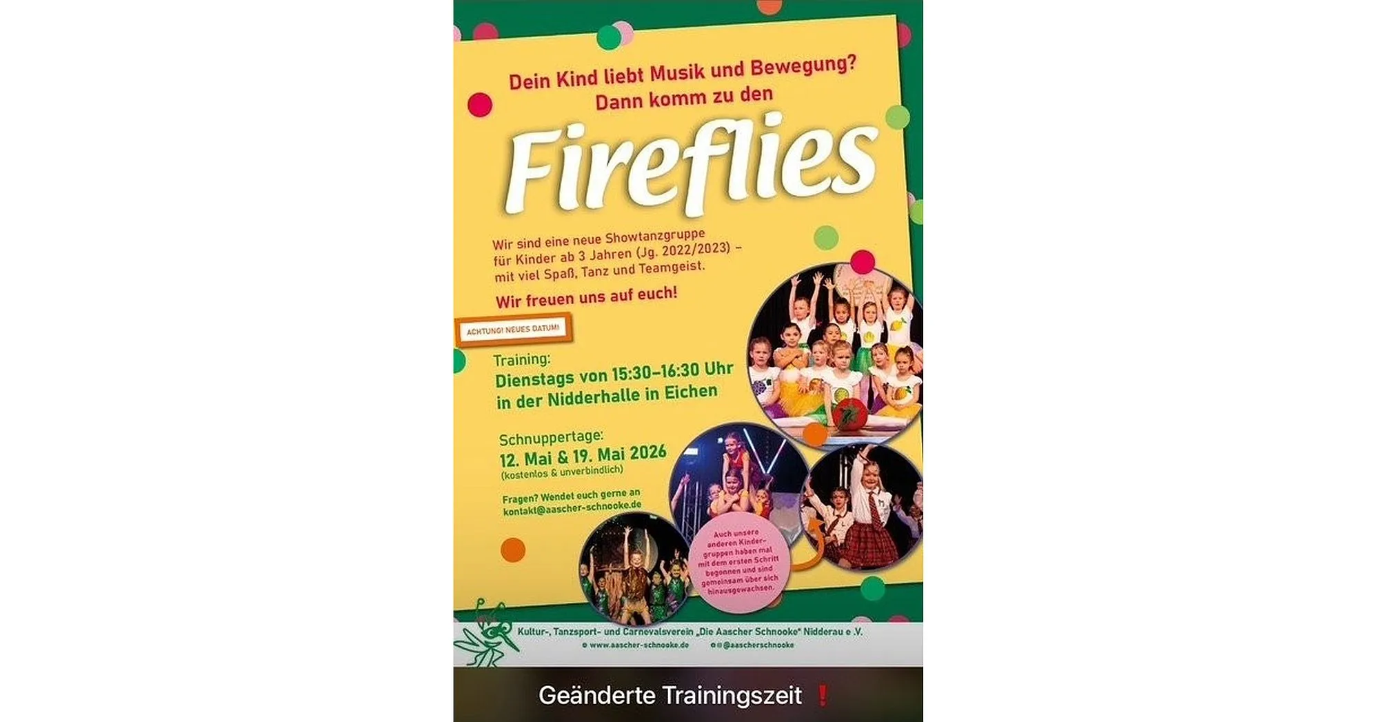 „Die Aascher Schnooke“: Gründung einer Kindershowtanzgruppe