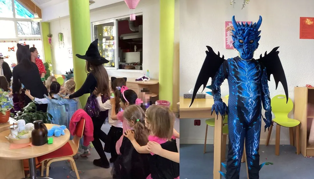 Bunte Faschingsfeier begeistert die Kinder im KiFaZ An der Gende