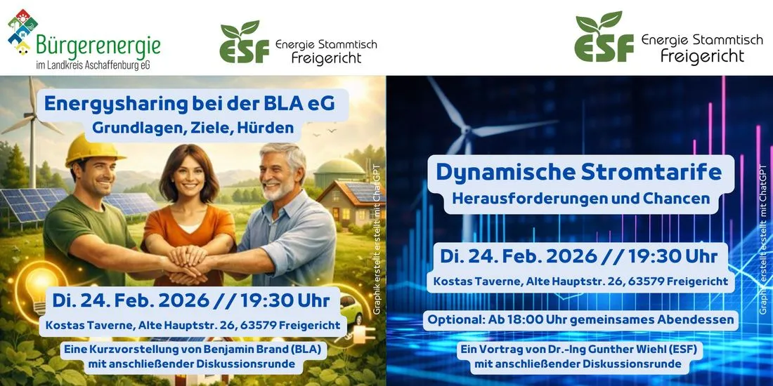 Energiewende im Fokus: Fachvorträge beim Energie-Stammtisch Freigericht