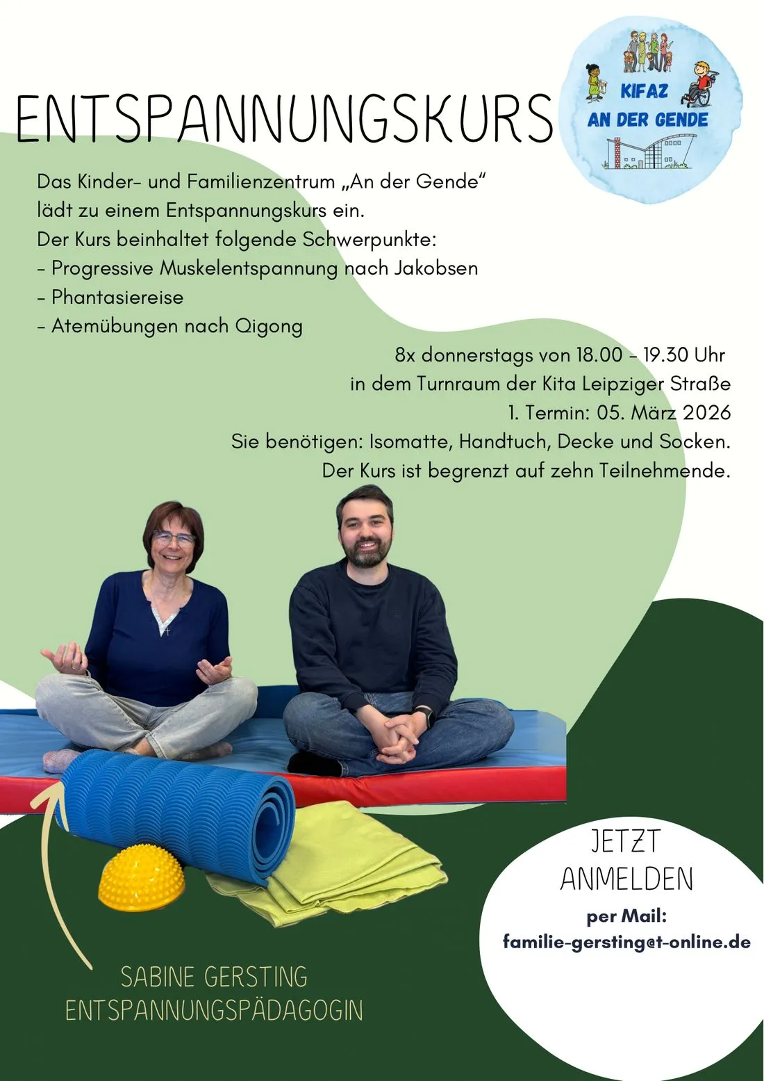 Entspannungskurs für Erwachsene
