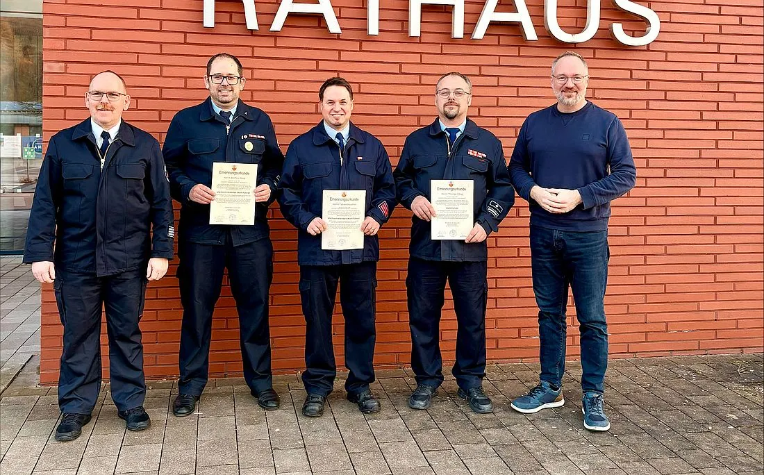 Biebergemünd: Neue Führungskräfte der Feuerwehr ernannt