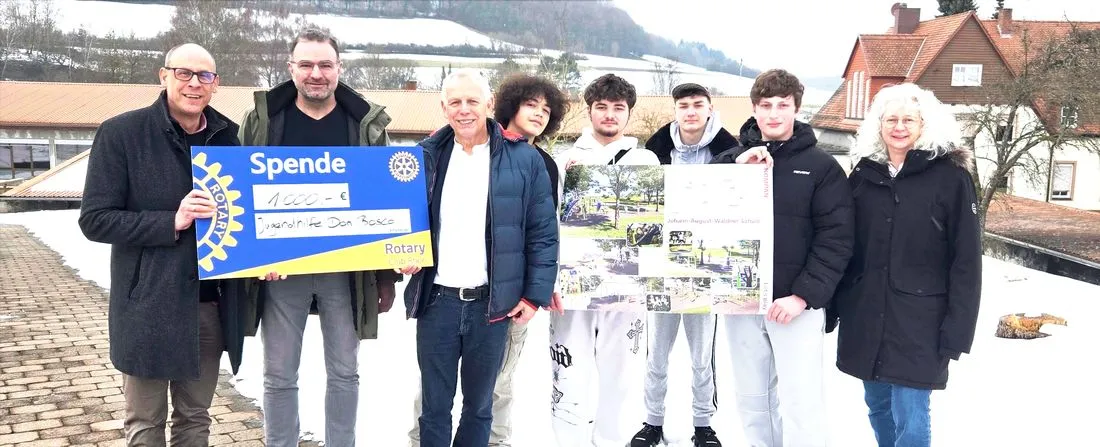 1.000 Euro für Spielplatz bei Don Bosco in Sannerz