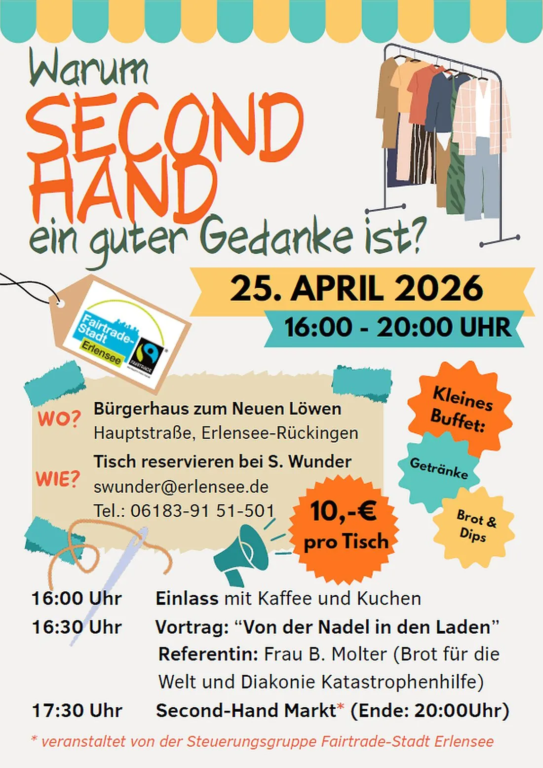 Fairtrade Veranstaltung: Warum Second Hand ein guter Gedanke ist