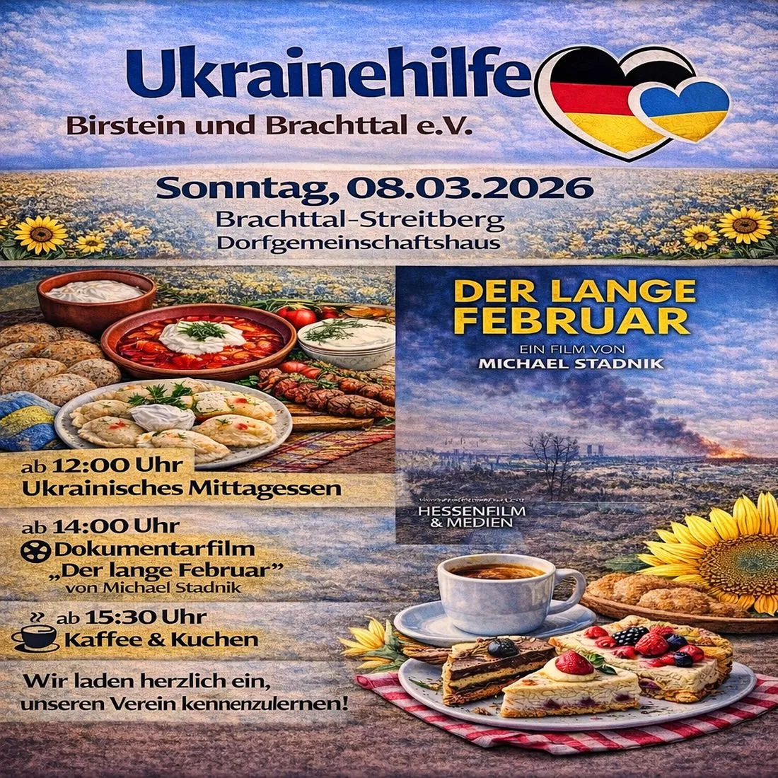 Ukrainehilfe: Jahreshauptversammlung und öffentlicher Begegnungstag