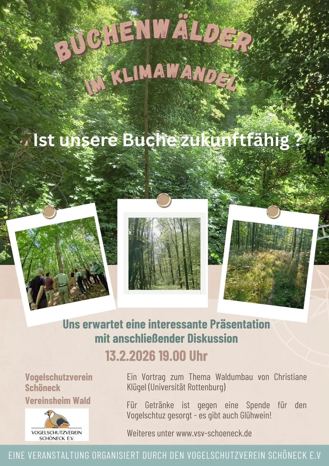 Vortrag zu Buchenwäldern beim Vogelschutzverein
