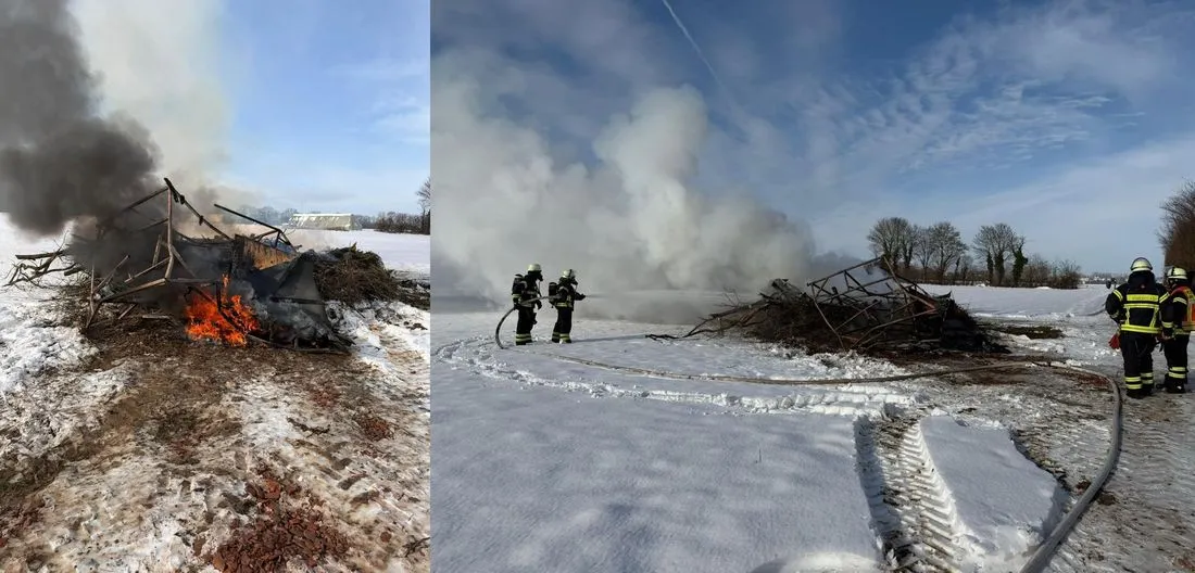 Bruchköbel: Feuerwehr auch während des Schneefalls stark gefordert