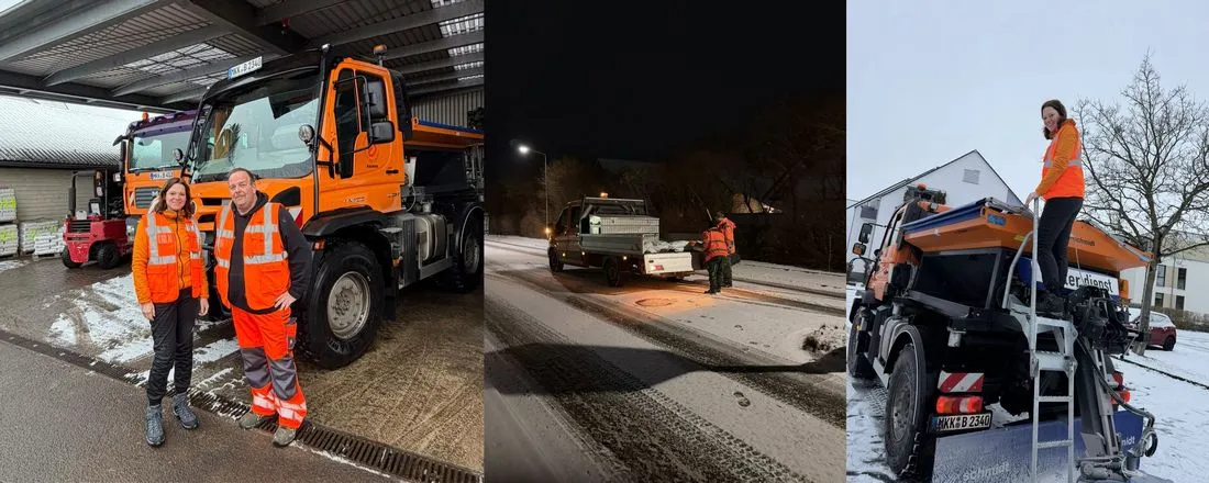 Bürgermeisterin begleitete Winterdienst