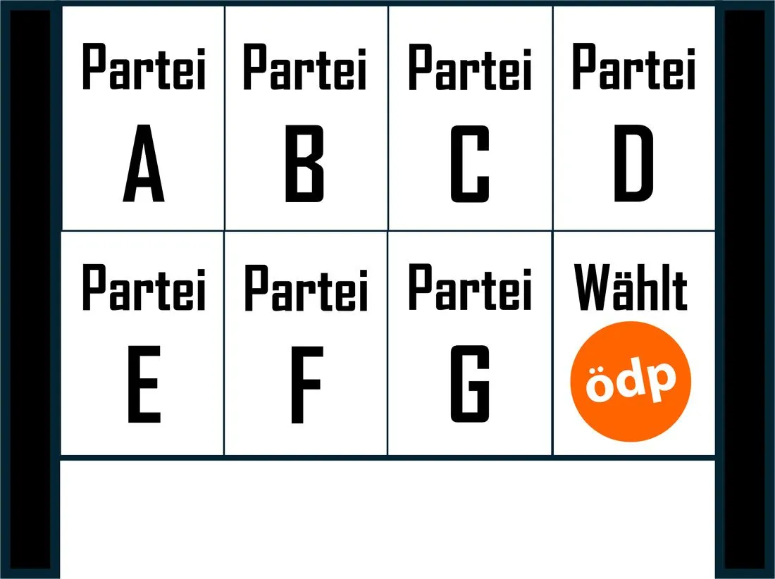 ÖDP regt öffentliche Plakatwände für Wahlwerbung an