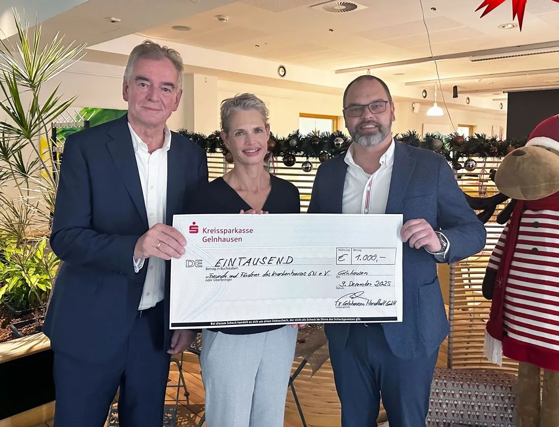 TV Gelnhausen Handball GmbH spendet 1.000 Euro für Krankenhaus