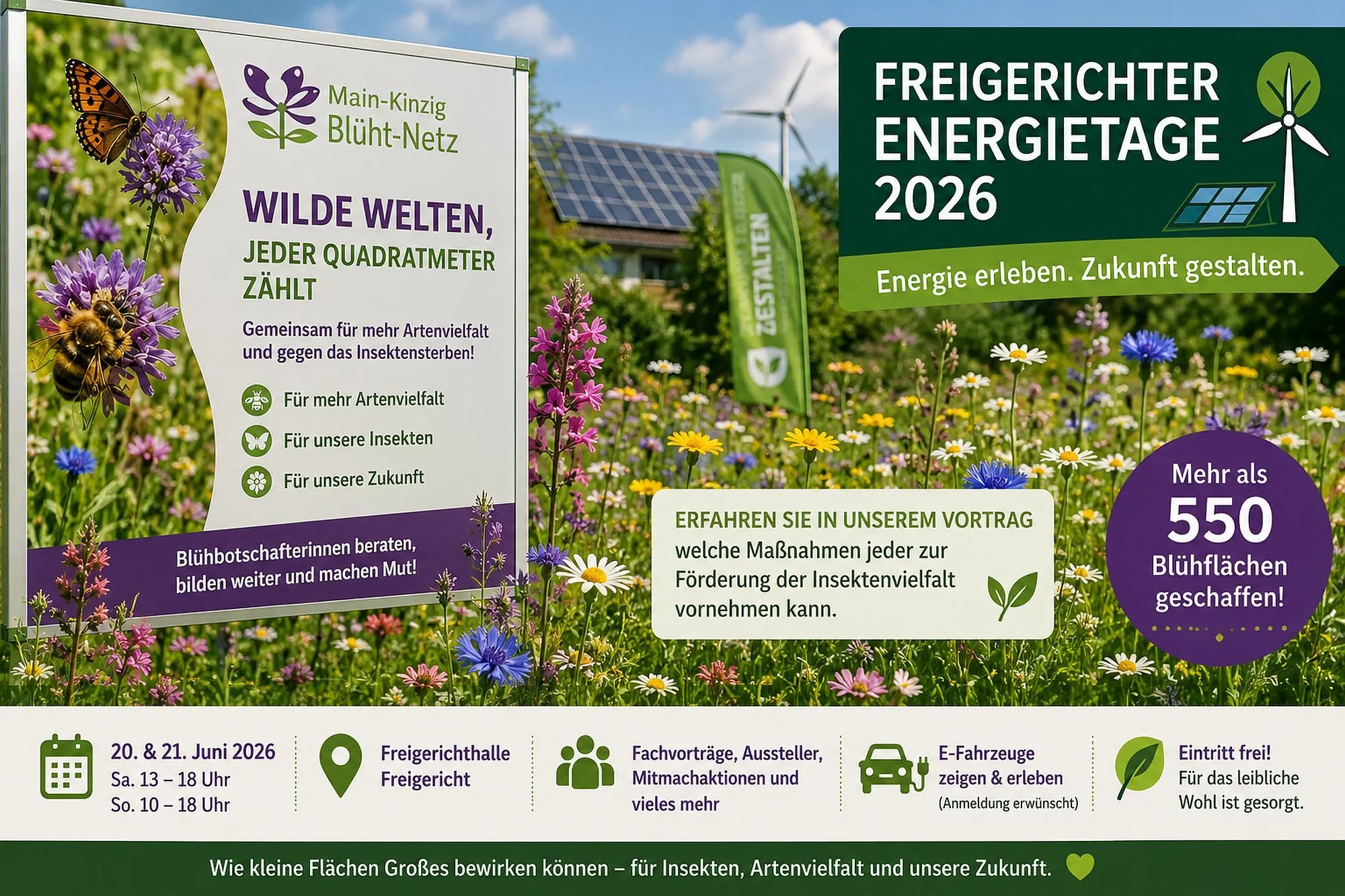 Blühbotschafterinnen informieren bei Freigerichter Energietagen