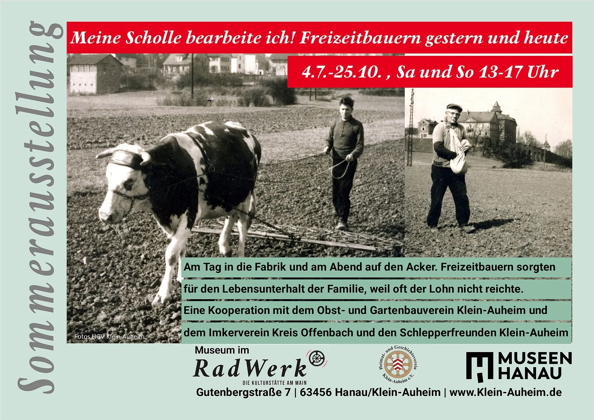Meine Scholle bearbeite ich! Freizeitbauern gestern und heute