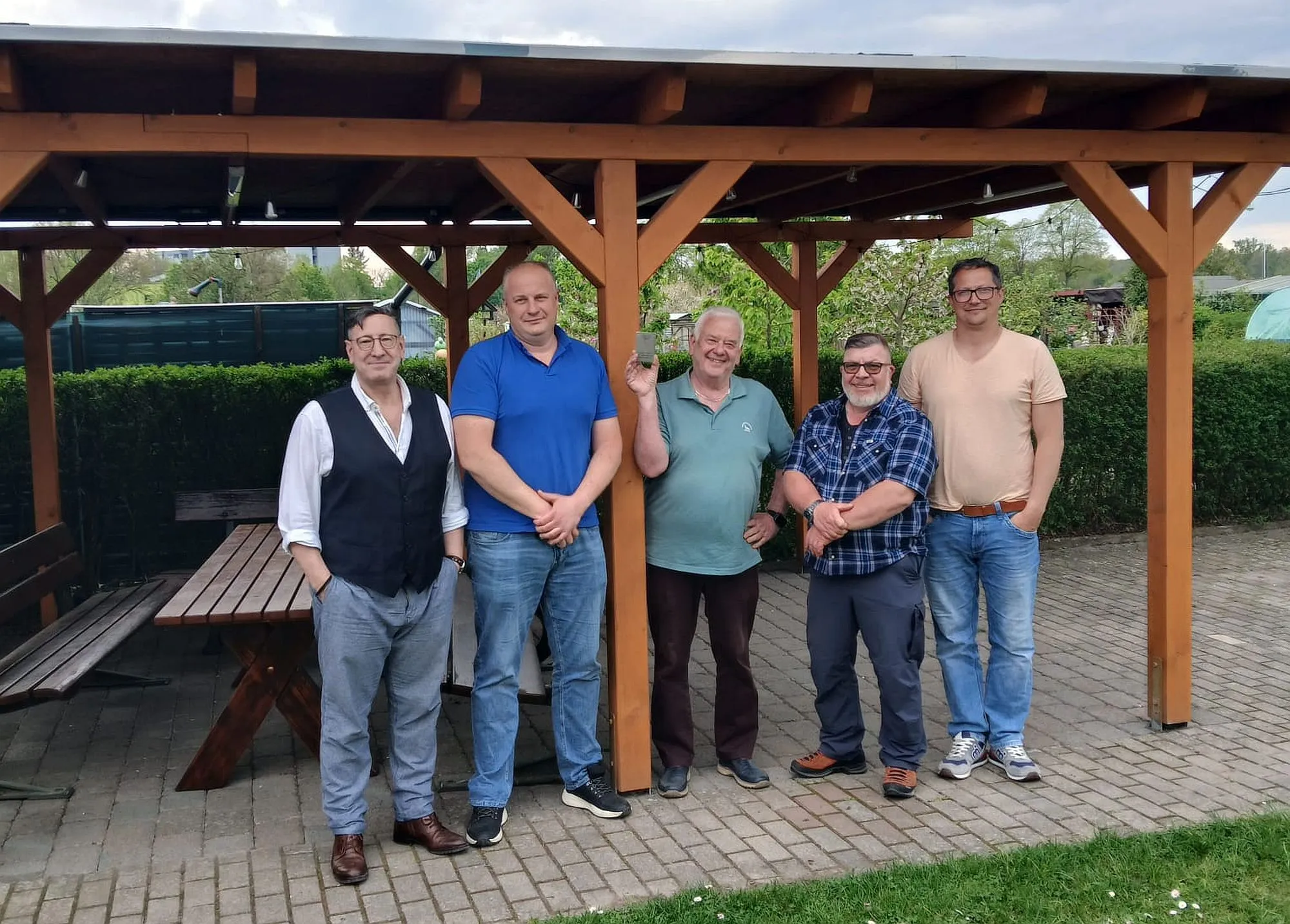 Einweihung der neuen Außenbedachung beim Kleingartenverein Klausenweg