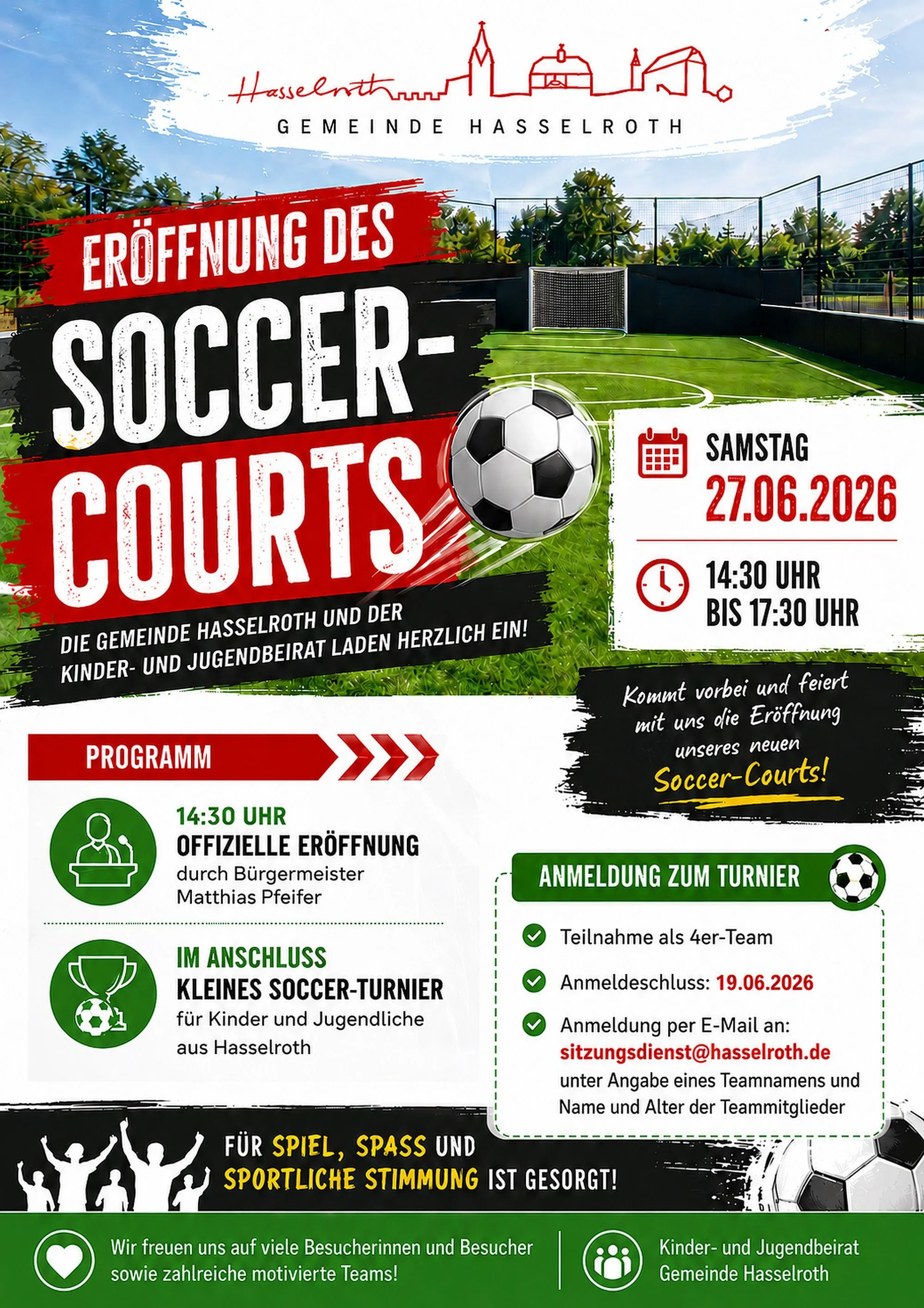 Soccer-Court in Gondsroth: Startschuss mit Turnier