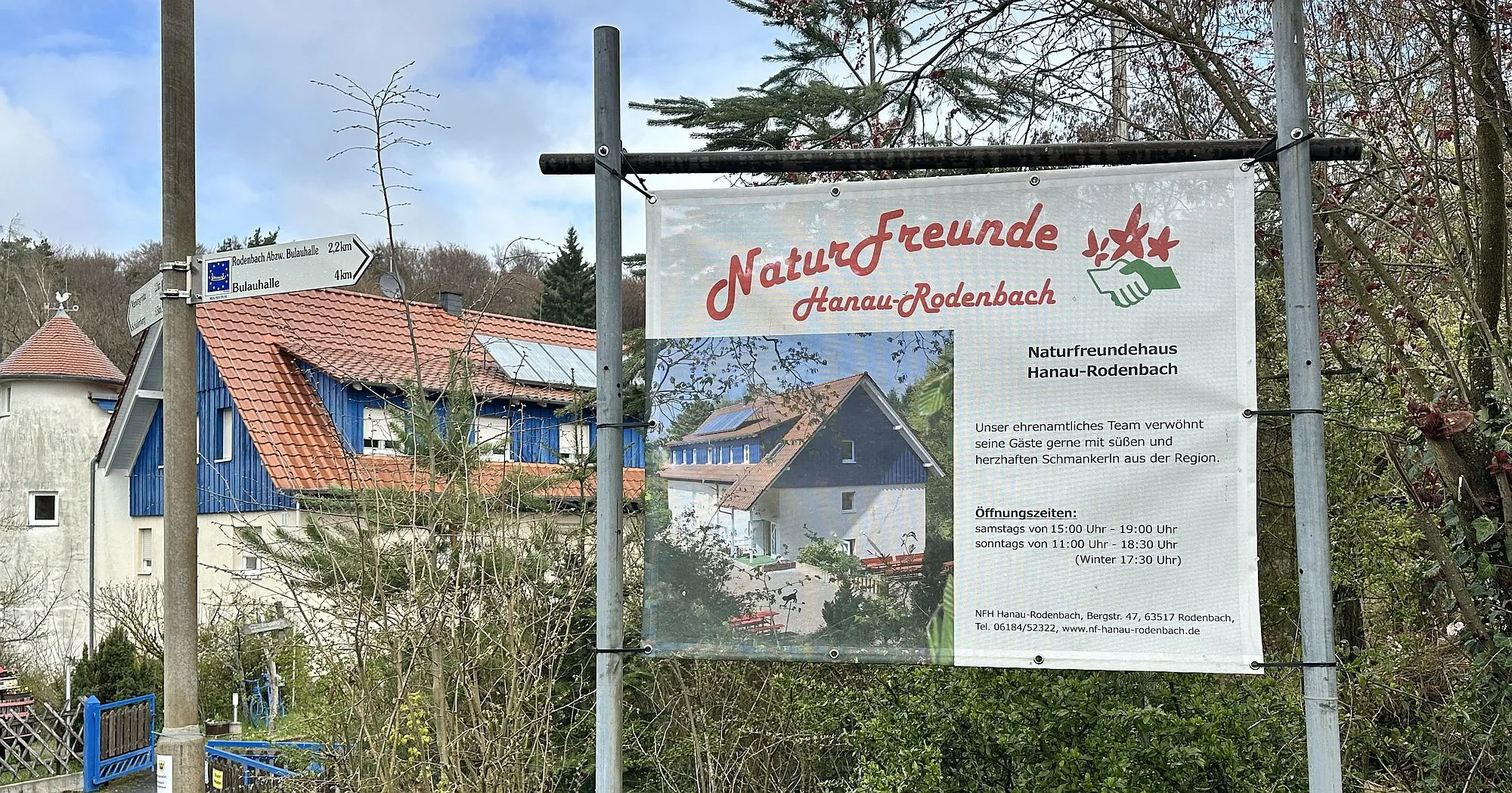 Naturfreundehaus: Geänderte Öffnungszeiten an Fronleichnam
