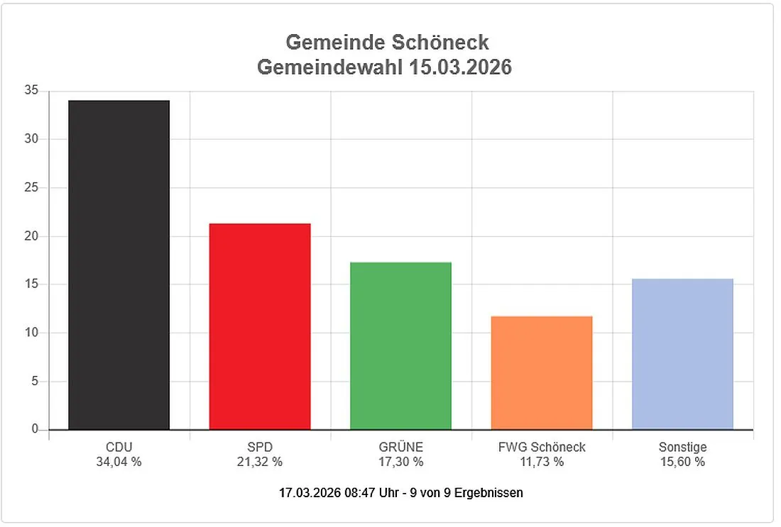 Kommunalwahl: So hat Schöneck gewählt
