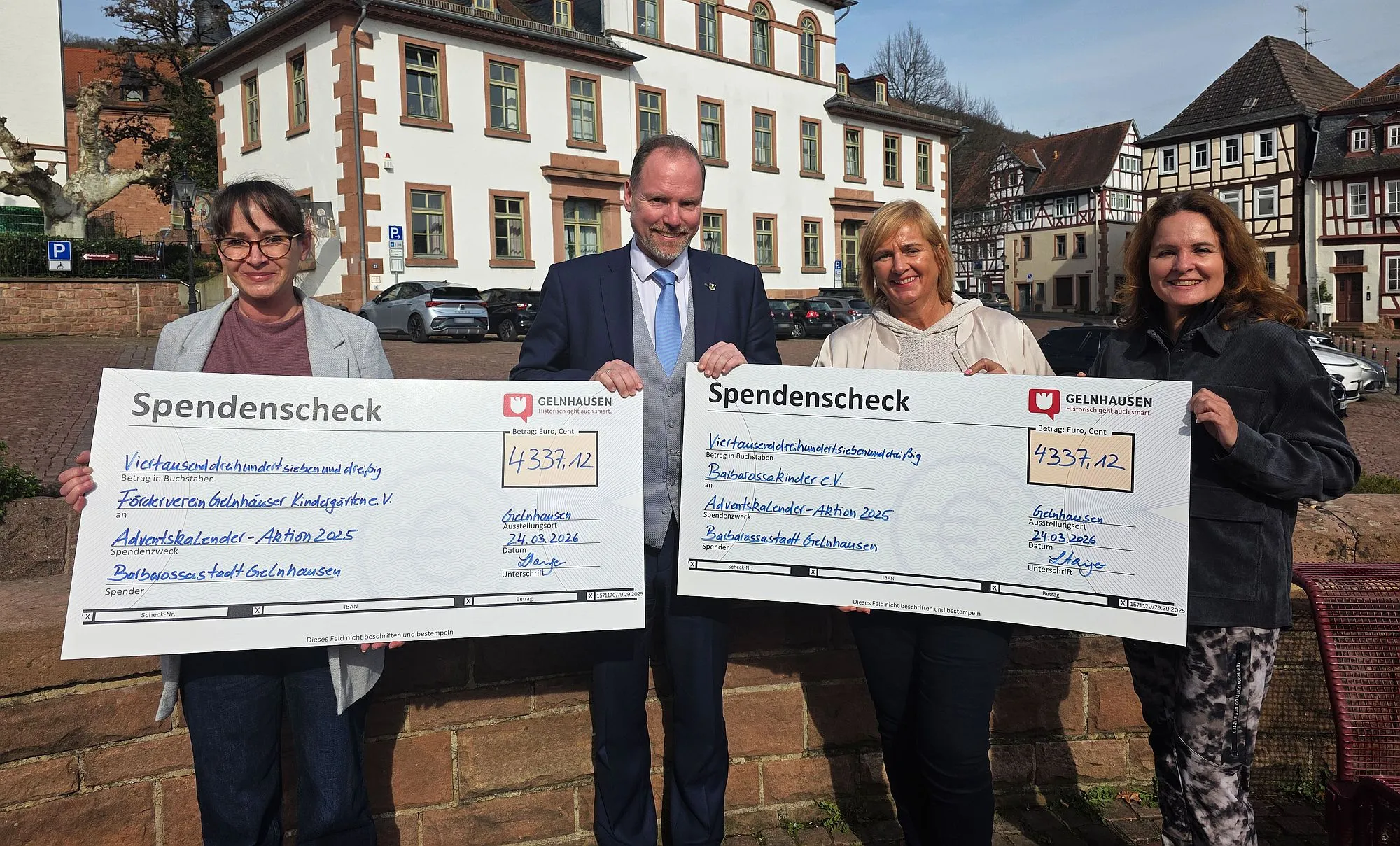 8.674 Euro: Rekorderlös beim Gelnhäuser Riesenadventskalender