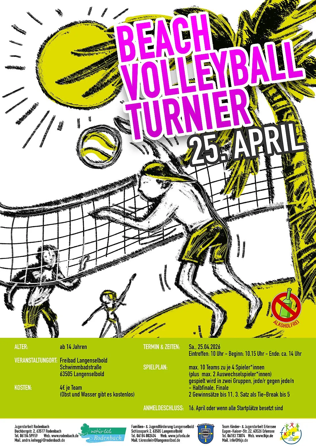 Beachvolleyballturnier im Langenselbolder Freibad