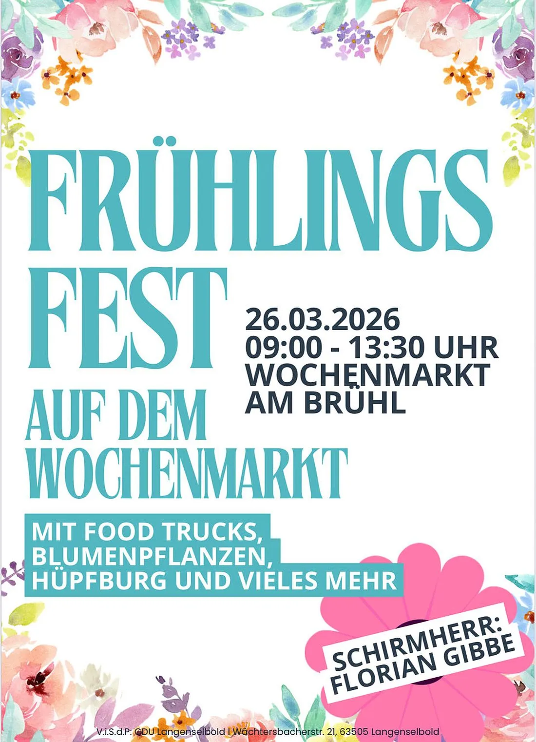 Frühlingsfest auf dem Wochenmarkt