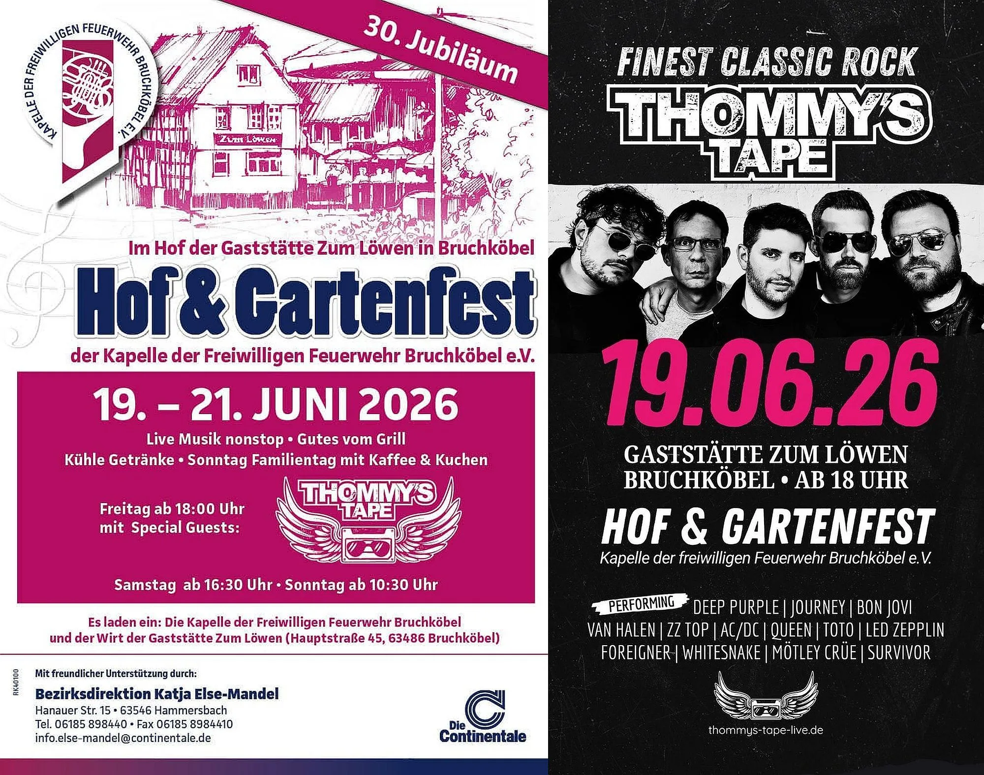 Blasmusik trifft Rock beim Hof- & Gartenfest