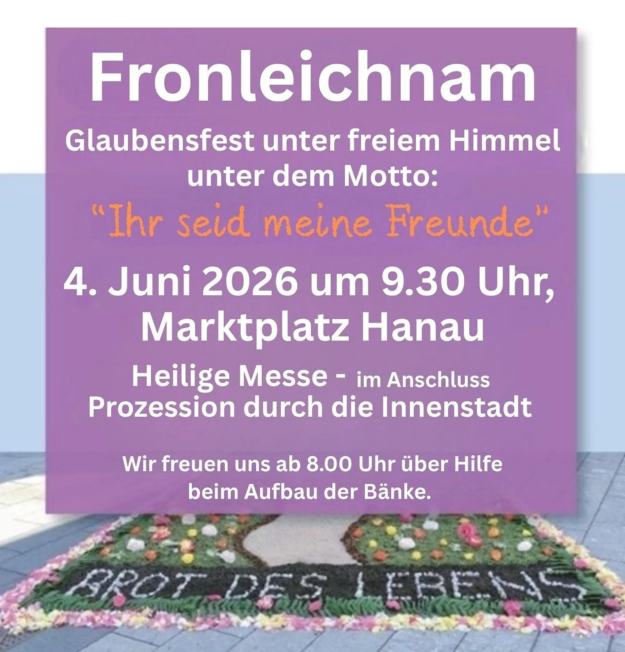 Fronleichnam auf dem Marktplatz Hanau