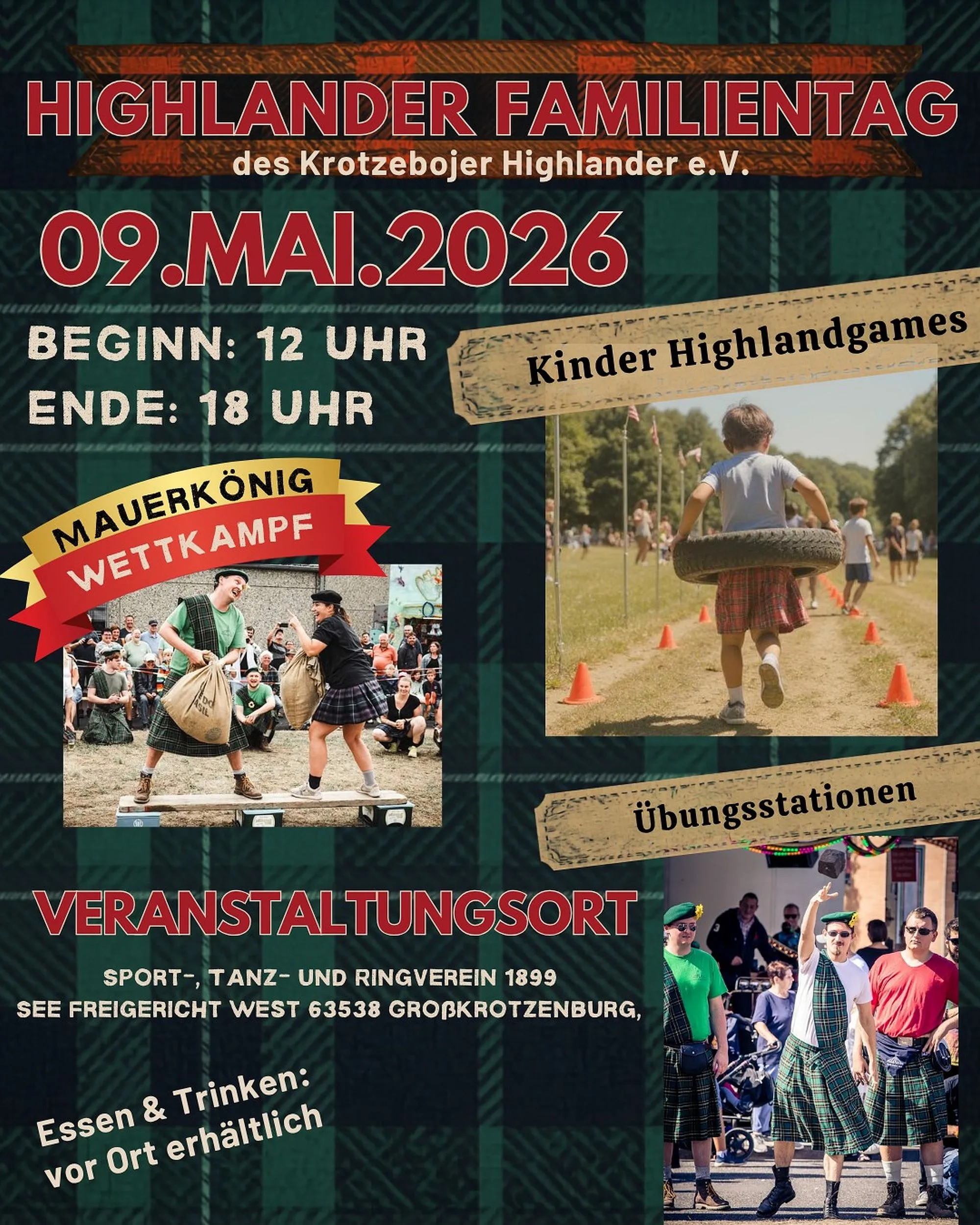 Erster Highlander Familientag