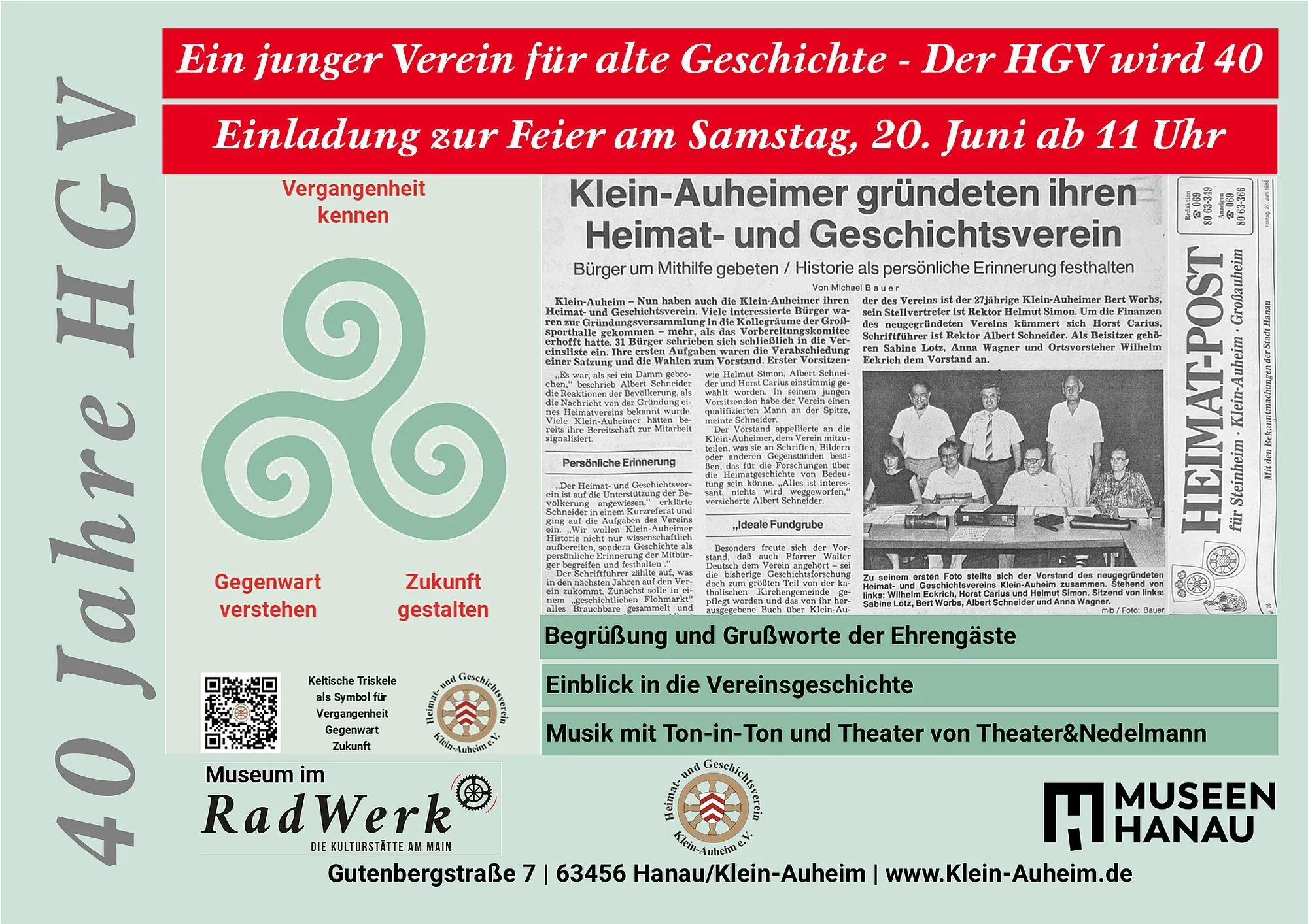 Ein junger Verein für alte Zeiten: Der HGV Klein-Auheim wird 40