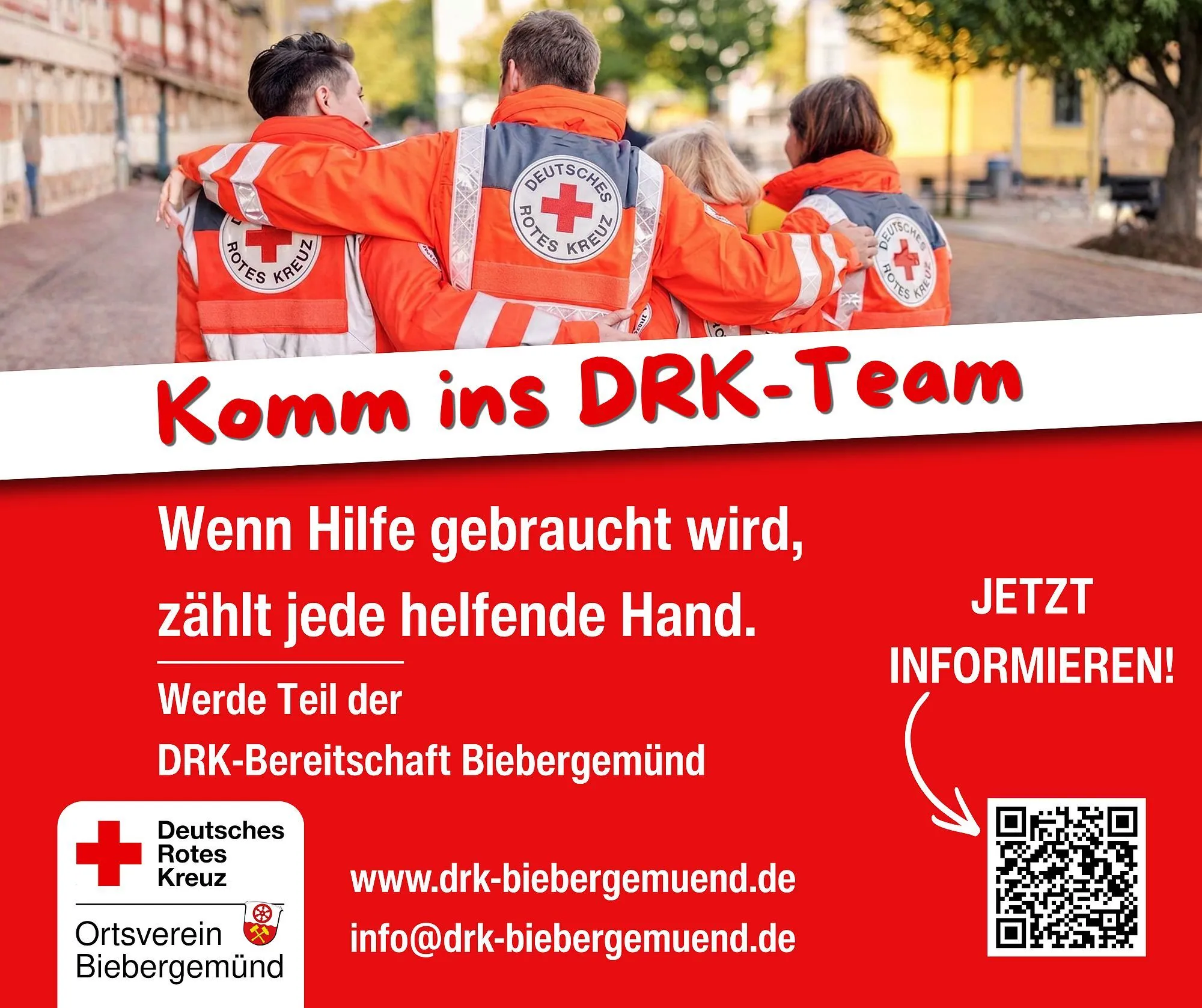 DRK sucht neue Helferinnen und Helfer für die Bereitschaft