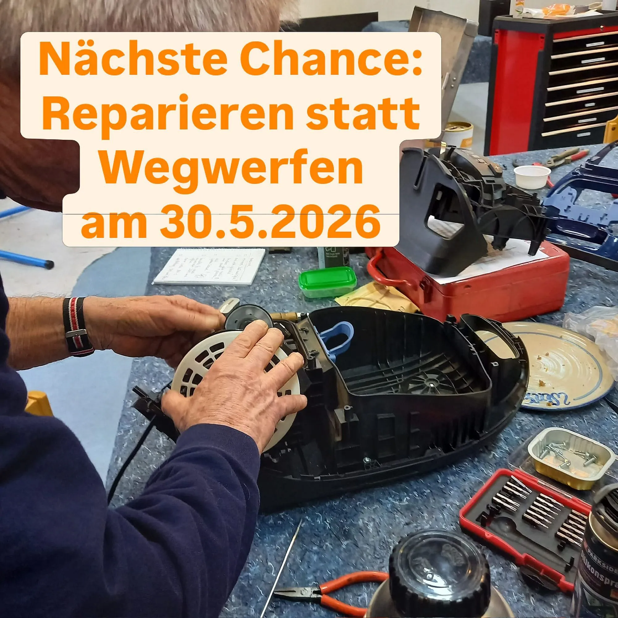 Wieder eine Chance: Reparieren statt wegwerfen
