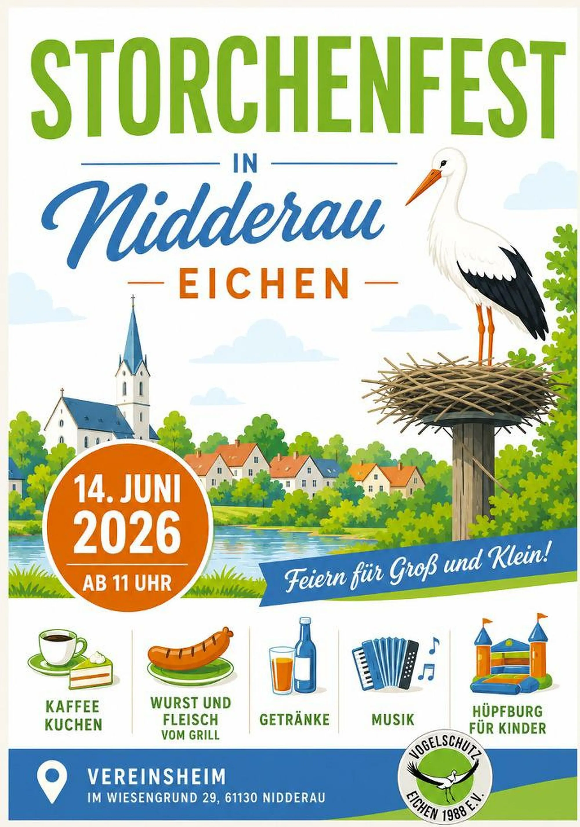 Storchenfest der Vogelschutzgruppe Eichen