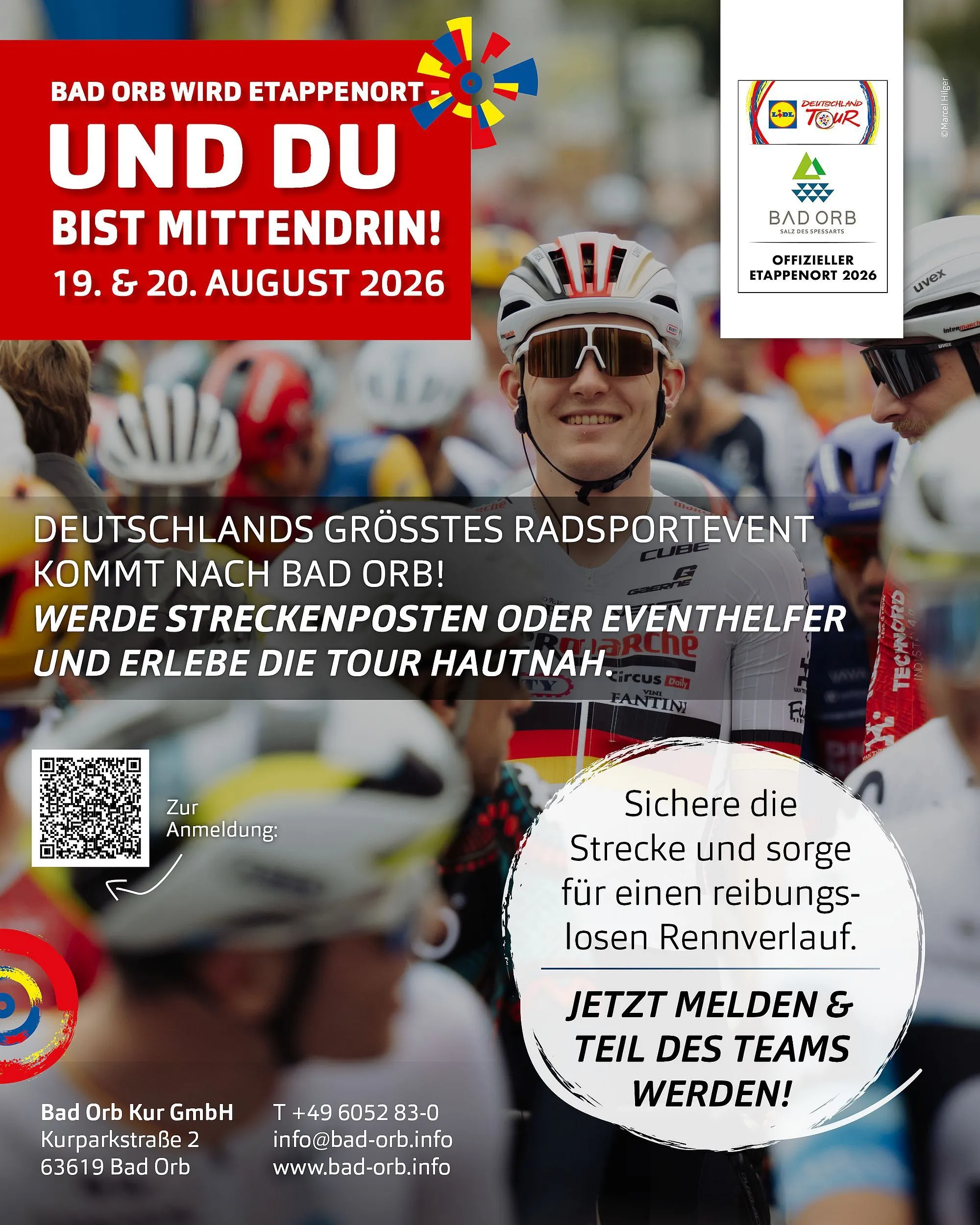 Bad Orb sucht Unterstützung für Lidl Deutschland Tour 2026