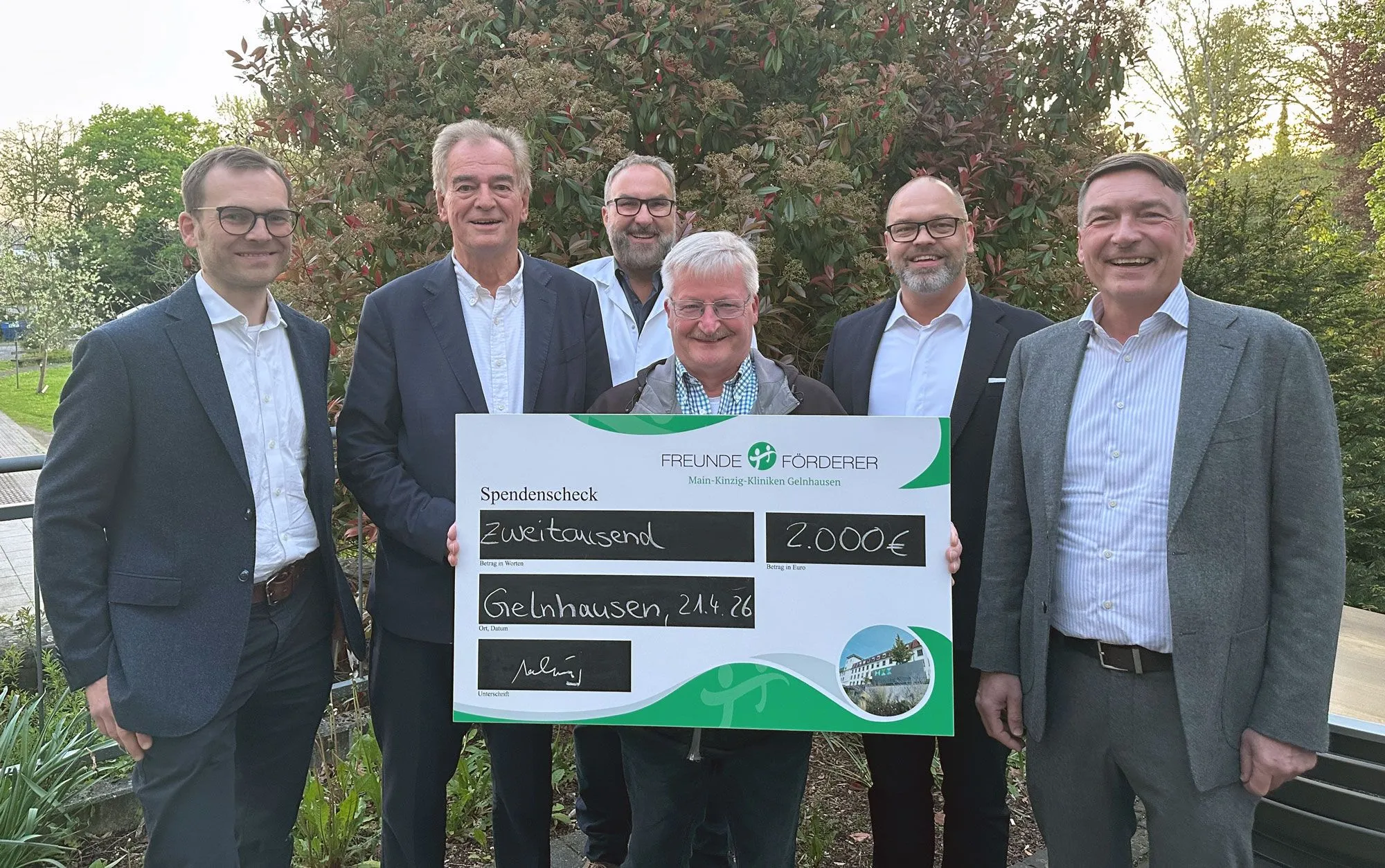 Zum 66. Geburtstag: Thomas Vehring aus Hasselroth spendet 2.000 Euro für Main-Kinzig-Kliniken
