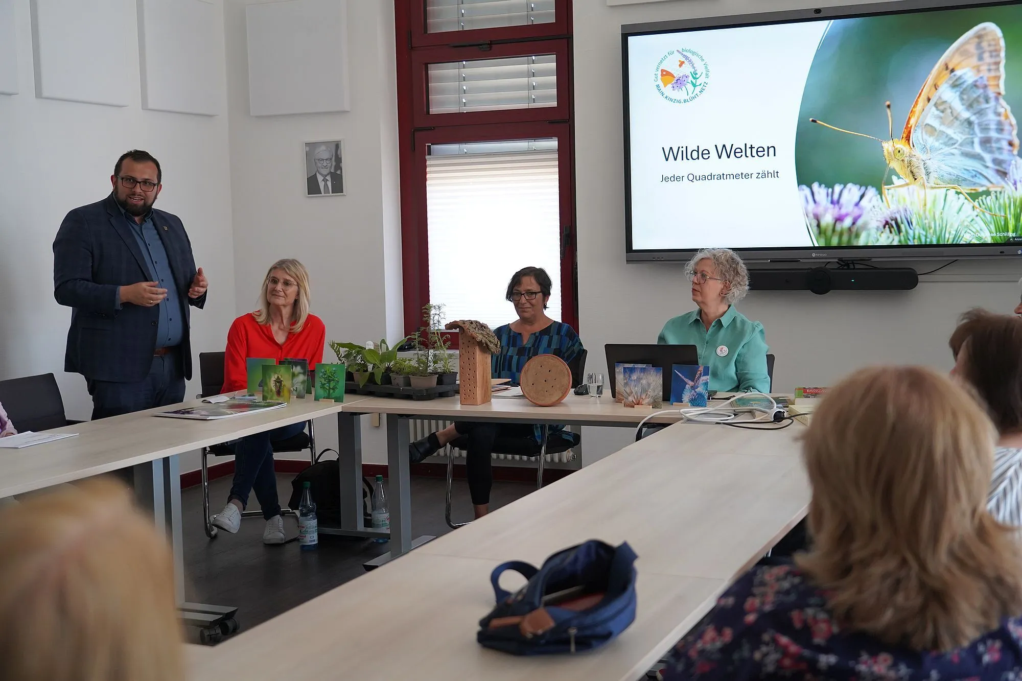 Großes Interesse am Vortrag der Blühbotschafterinnen