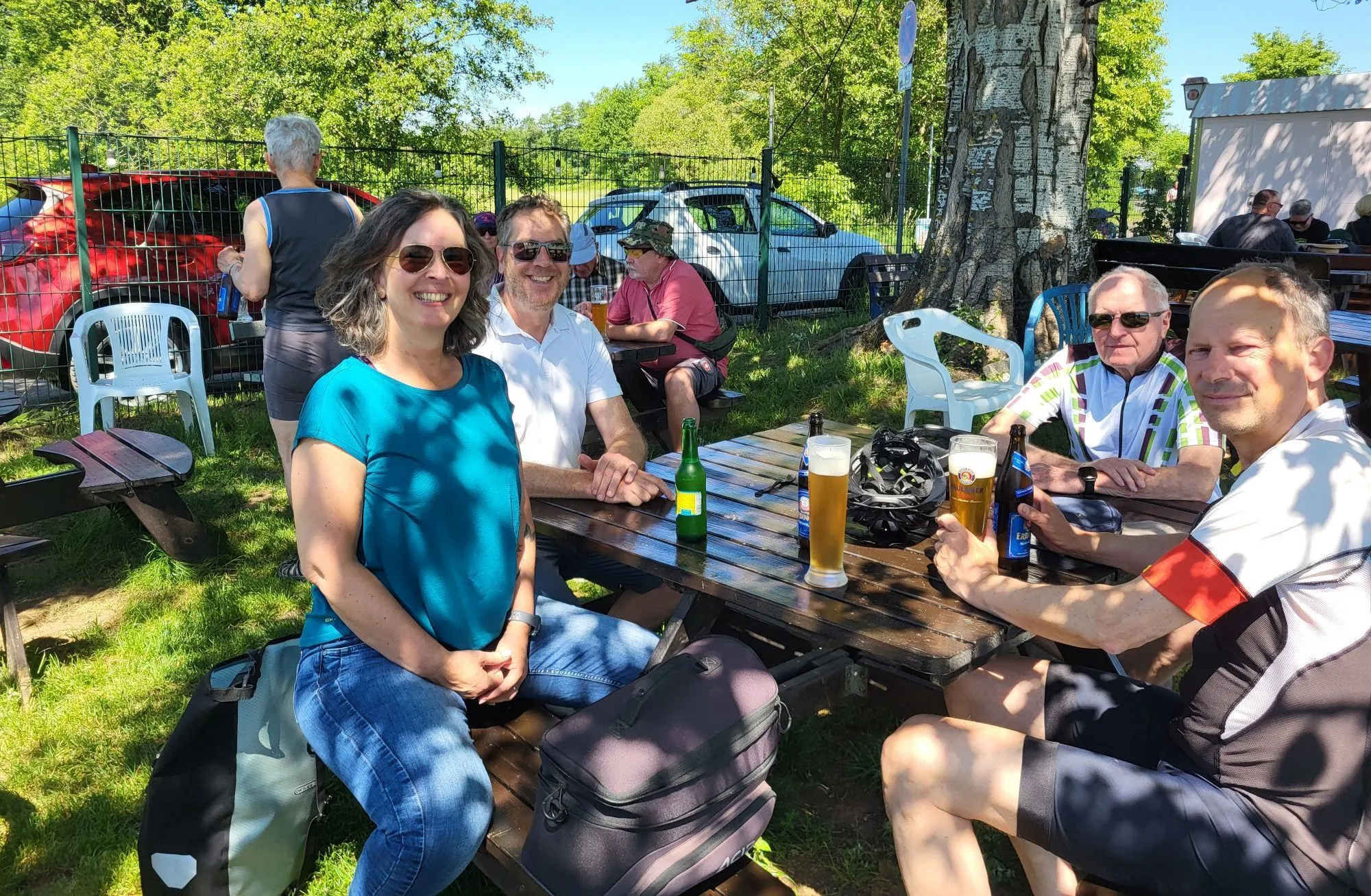 Skiclub Windecken auf Fahrradtour zum Kinzigsee