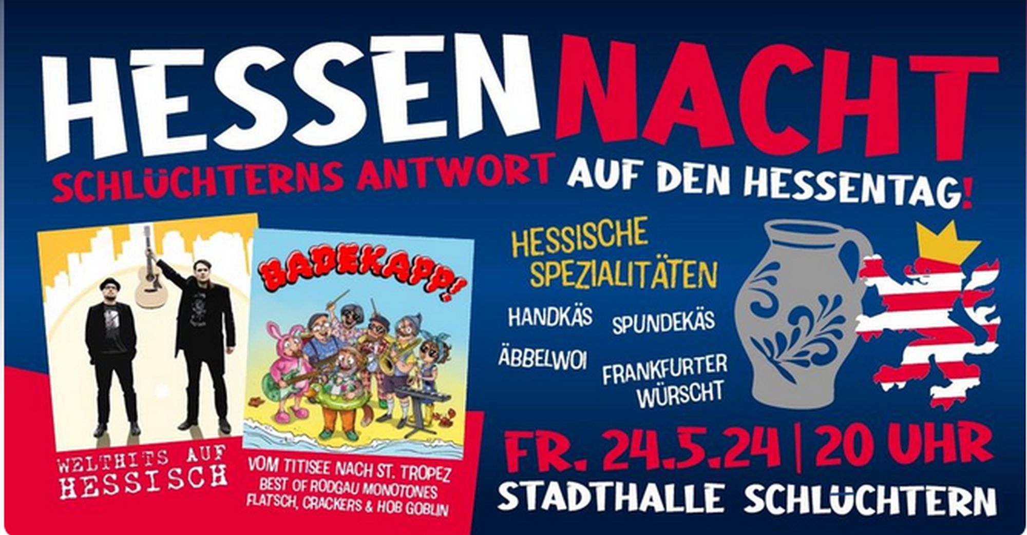 HESSENNACHT - WELTHITS AUF HESSISCH + BADEKAPP